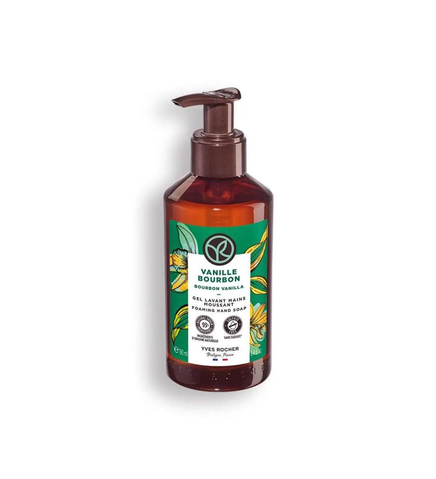 Yves Rocher Bourbon Vanilla Liquid Hand Wash Gel 190ml - Luxurious Scented Cleanser | International Shipping Available - Buy Online on SooperMarket.com