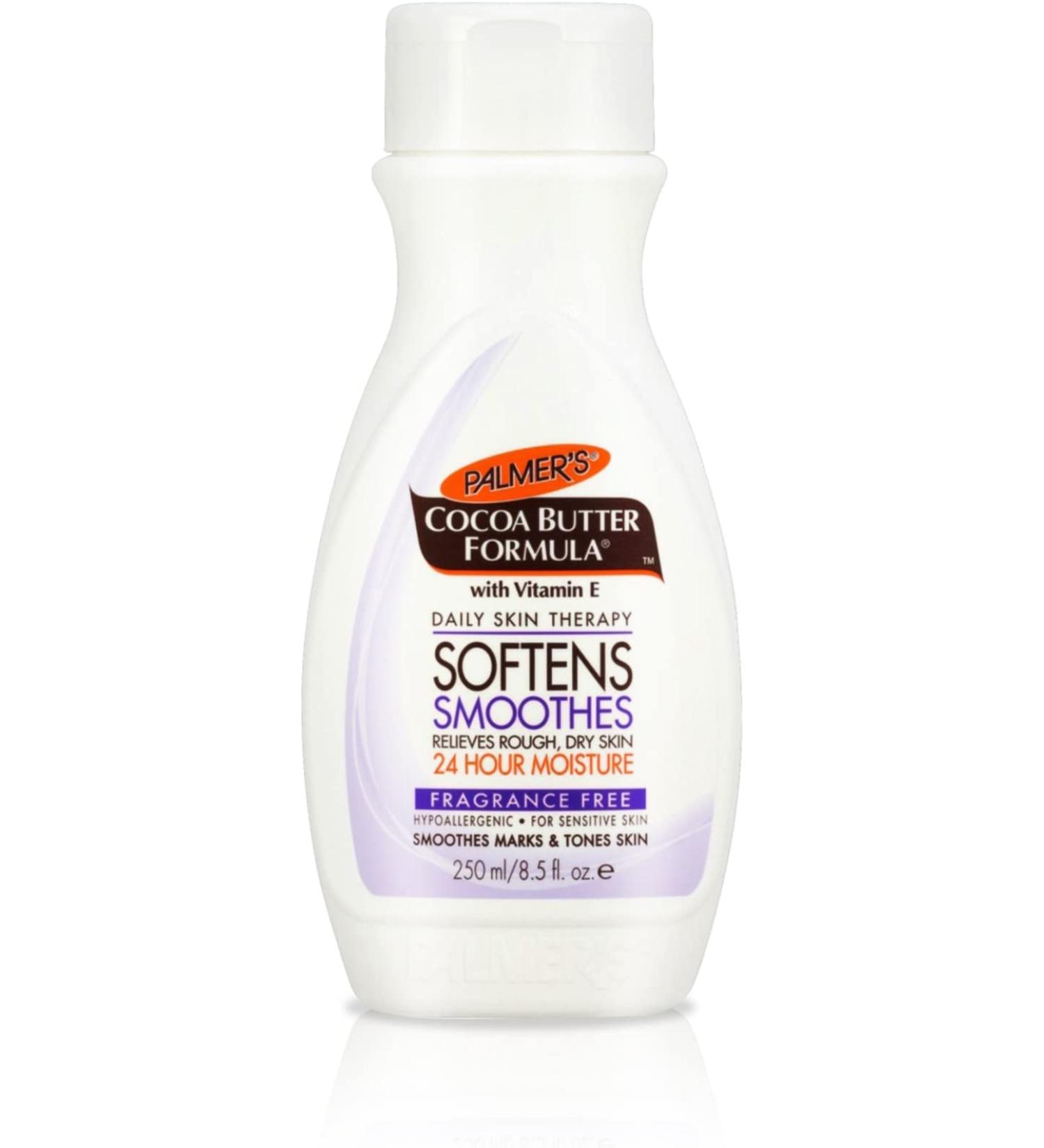 3x Palmers Cocoa Butter Fragrance Free 250ml 250 ml (Pack of 3)