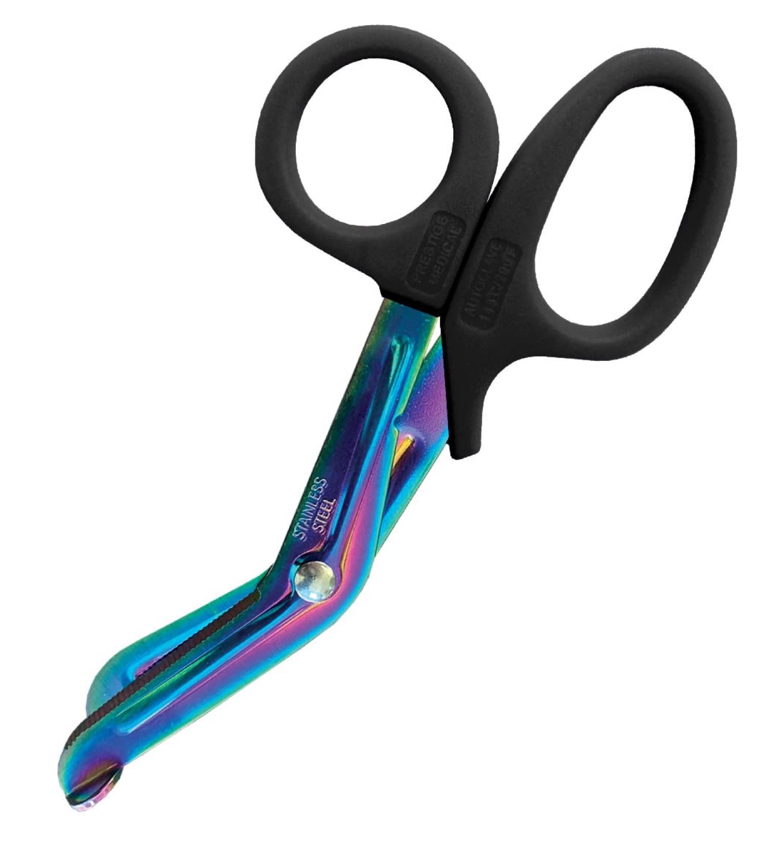 Prestige Medical 5.5 Nurse Utility Scissor (Rainbow Finish/Black) Rainbow Finish / Black 5.5
