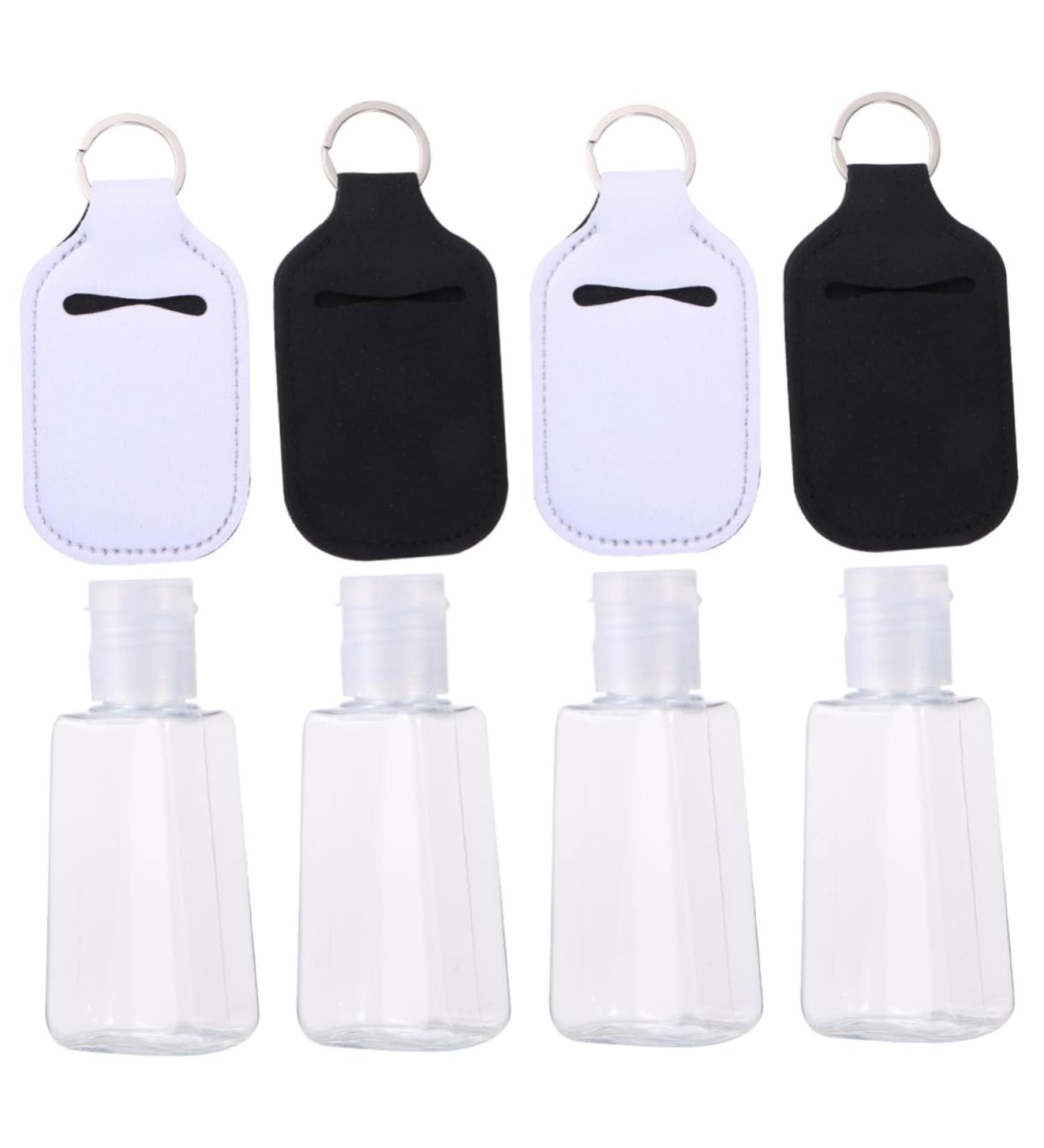 minkissy 4 Set Bottle Protective Bottle Refillable Bottle with Cover Empty Bottle Neoprene Portable White - Buy Online on SooperMarket.com