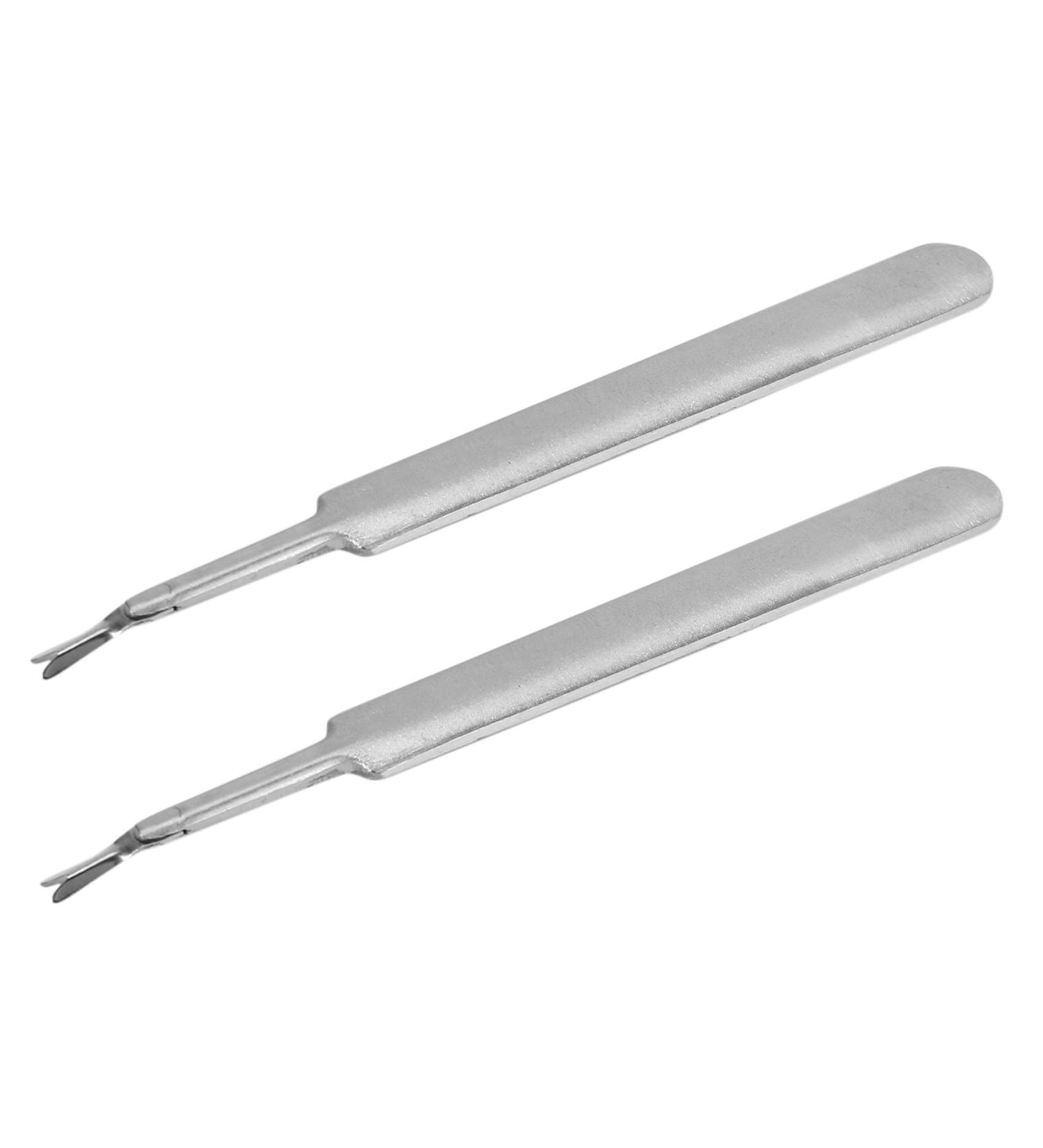 Lodokdre 2X Cuticle Trimmer Stainless Steel Fork Trimmer Cutitle Women Manicure - Buy Online on SooperMarket.com