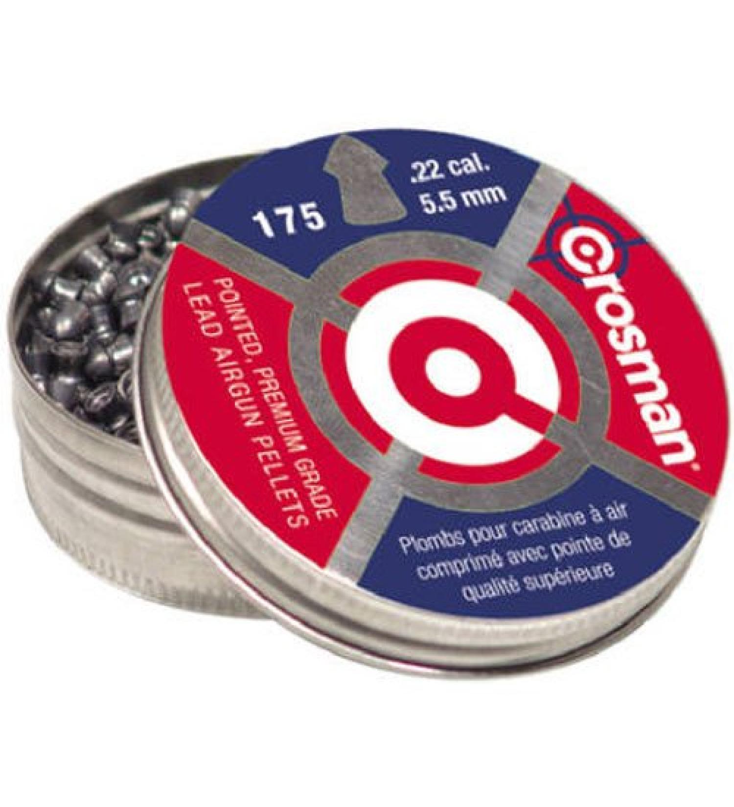Crosman PO22 .22-Caliber Pointed Pellets (175-Count)