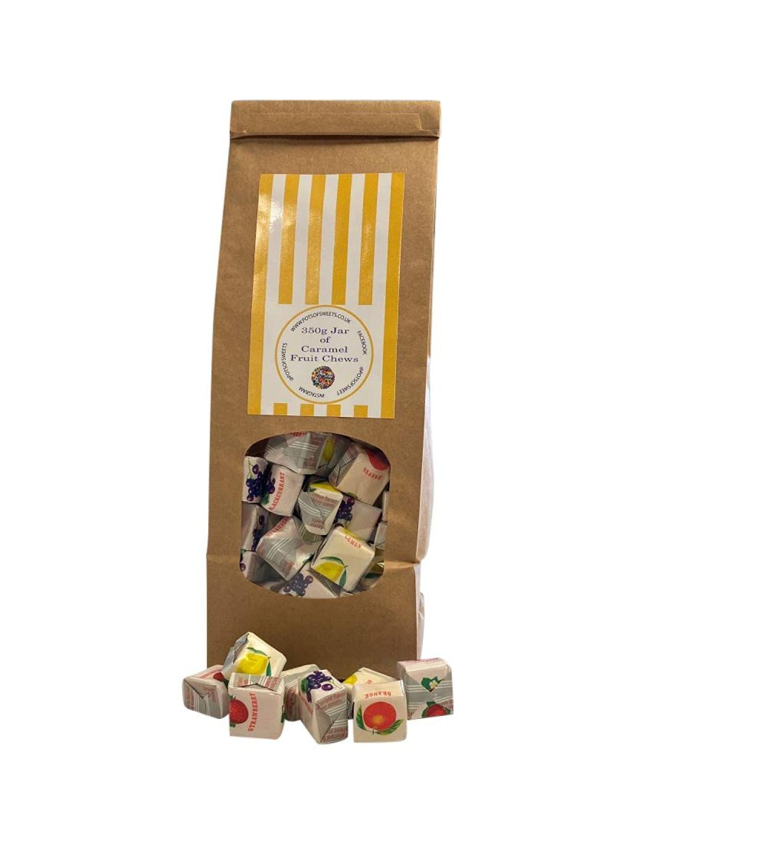 350g Sweet Bag of Fruity Chews Fruit Caramels