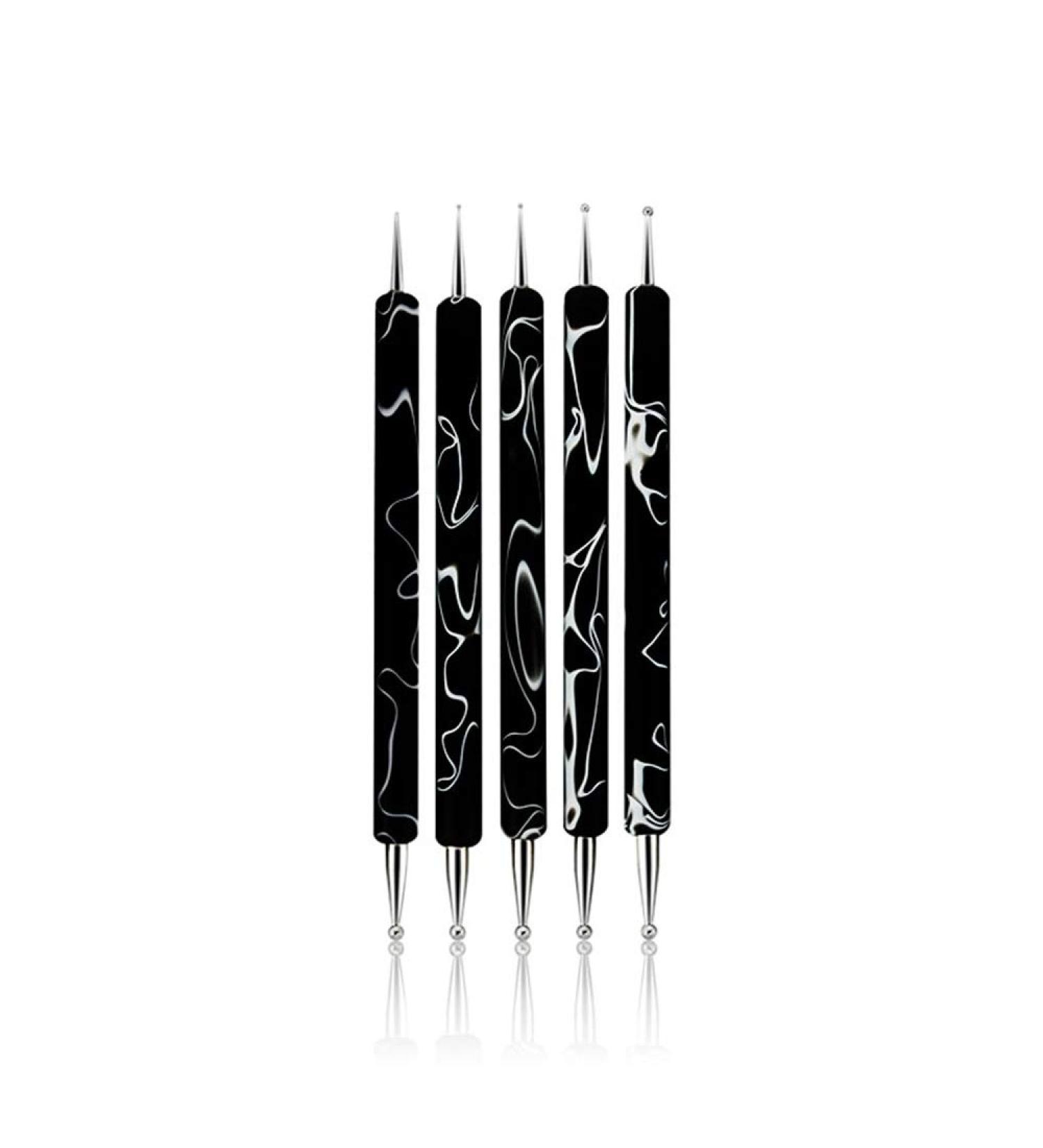 Rolabling 5 Pc Double-ended Nail Art Dotting Pens Set - Size 2 - Buy Online on SooperMarket.com
