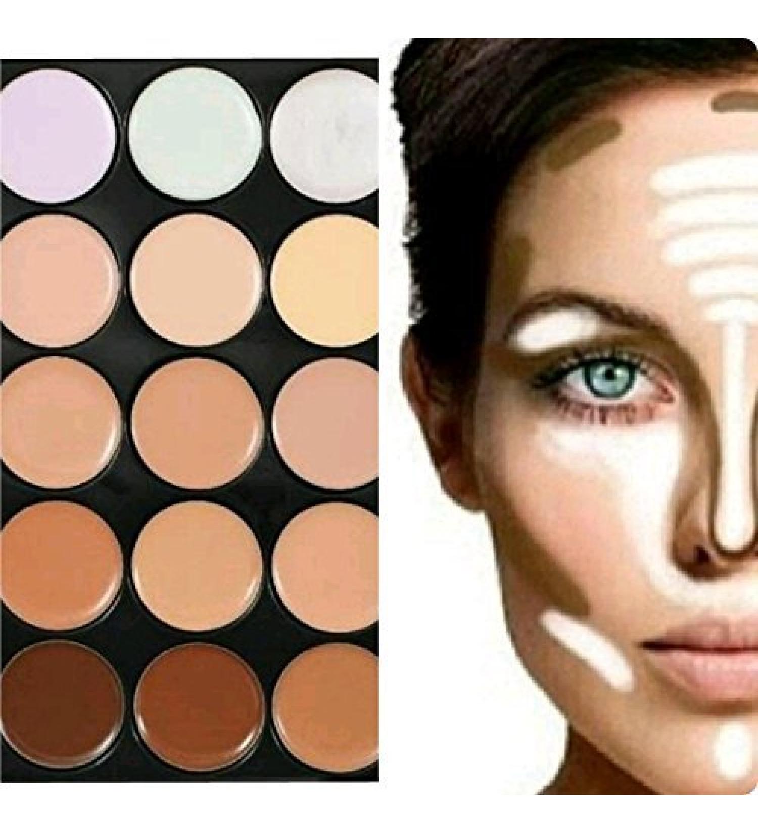 Boolavard TM Concealer Camouflage Palette | Best Cover Concealer Makeup for Flawless Skin | International Shipping Available - Buy Online on SooperMarket.com