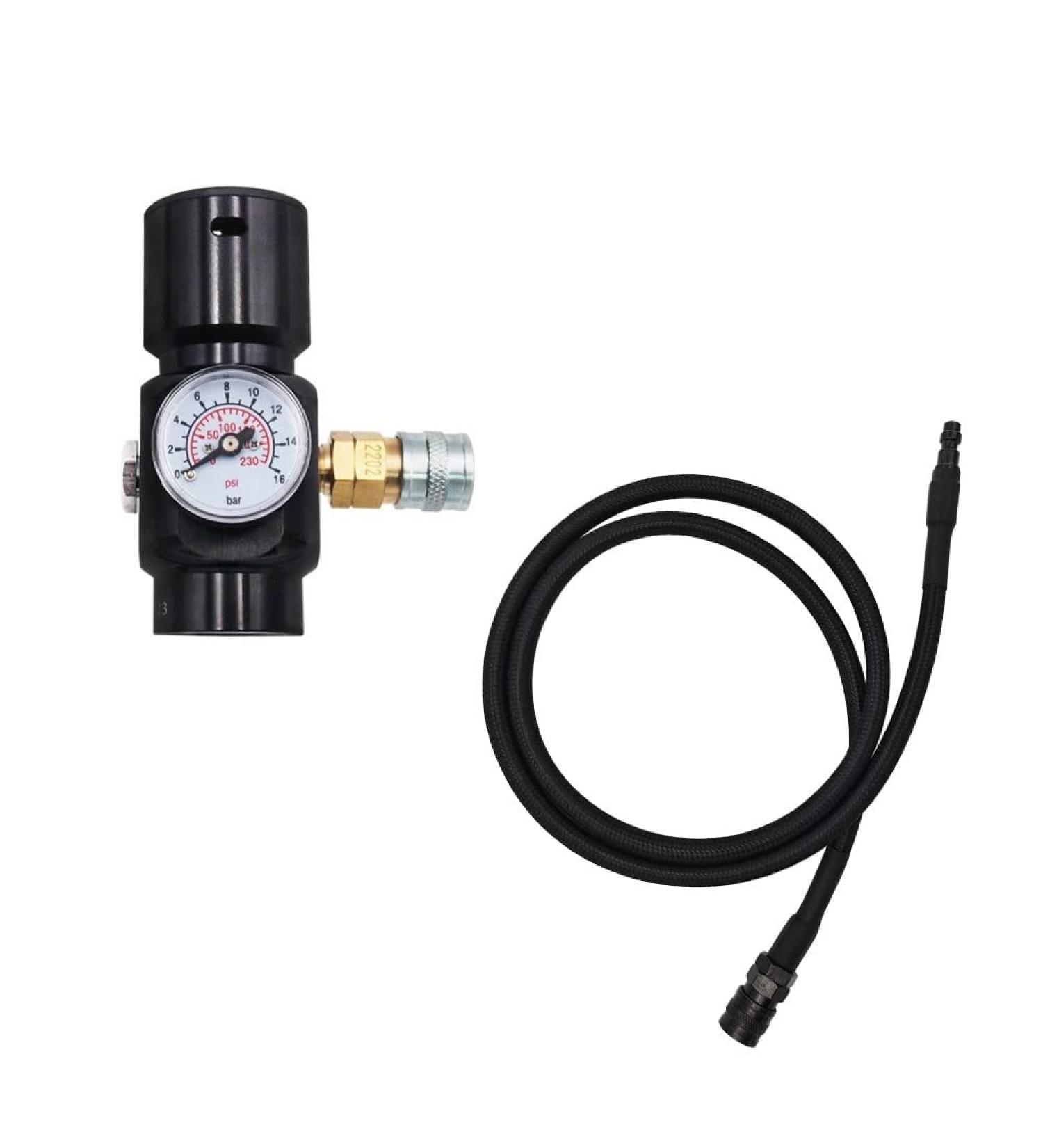 Vavoger Mini Sef Paintball Co2 Pressure Regulator - 1500psi Input, 0-130psi Output - Buy Online on SooperMarket.com