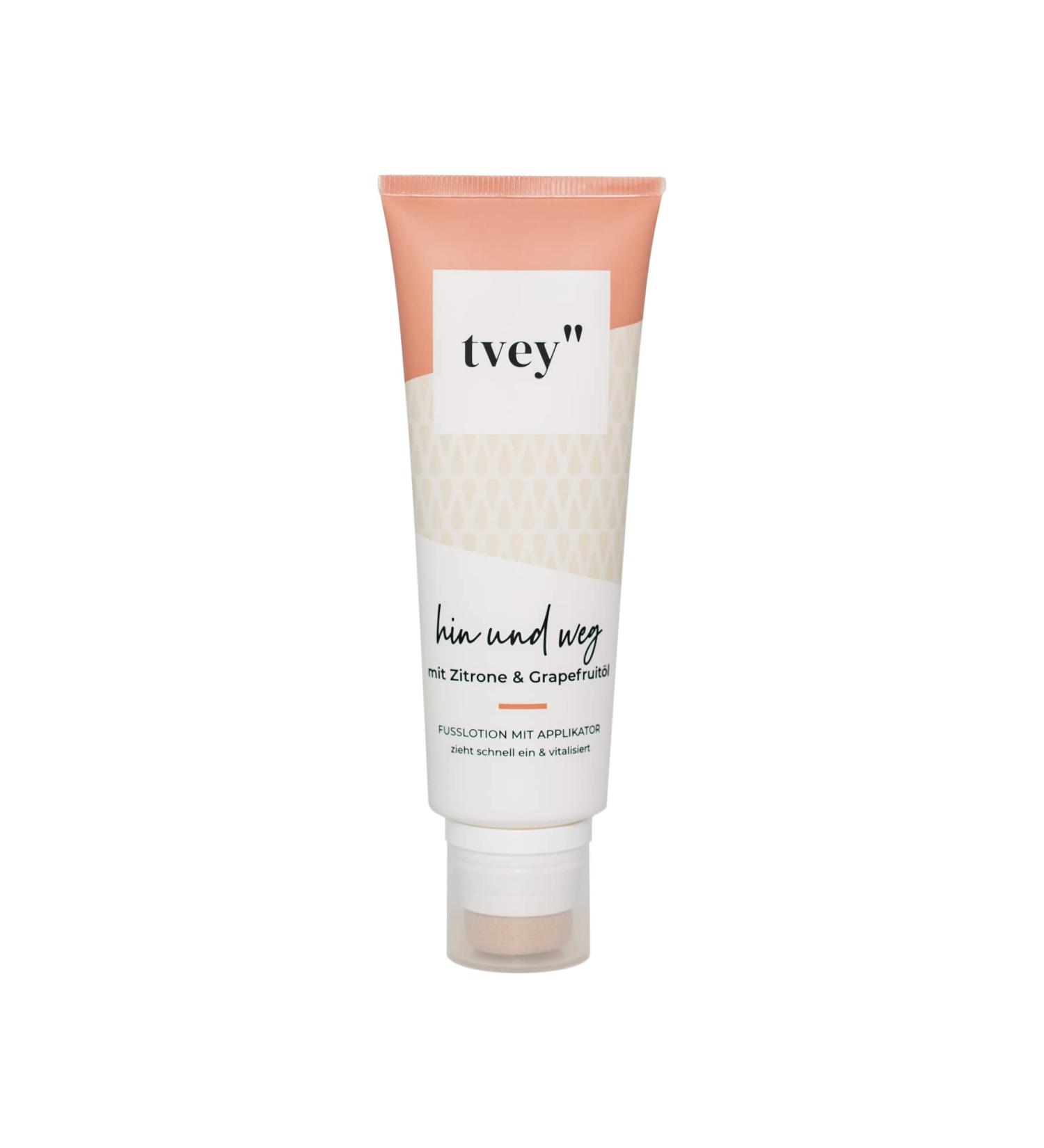 Revitalize Dry Feet with Tvey Foot Cream | Nourishing Urea & Citrus Lotion | Vegan & Sticky-Free Care | 75ml Made in Germany - Buy Online on SooperMarket.com