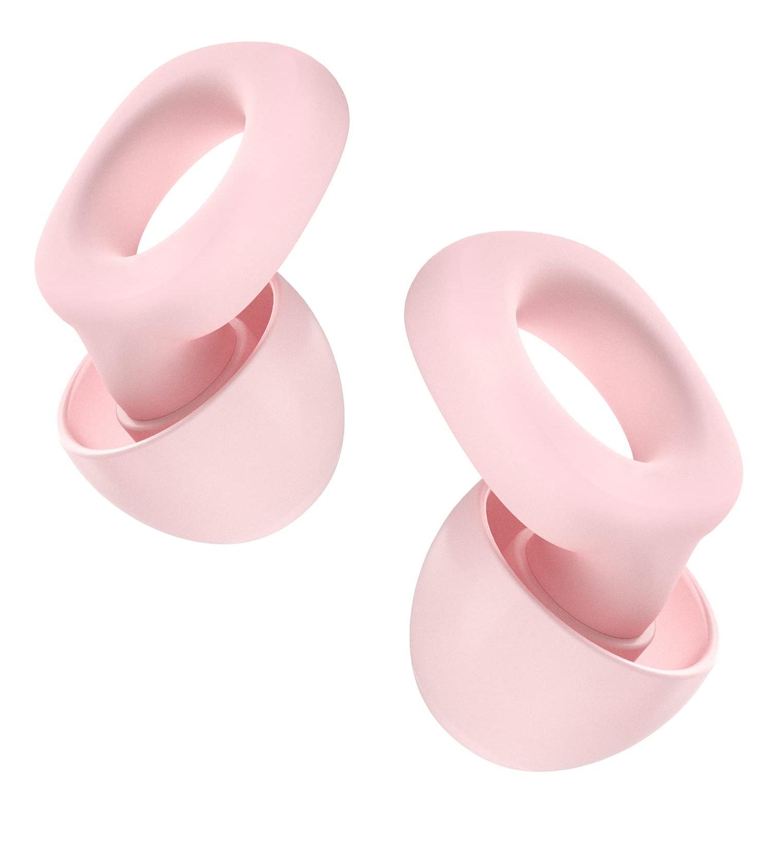 Fita + Silicone Ear Plugs for Noise Reduction - Reusable & Comfortable - NRR 33 dB - 3 Pairs in S/M/L - Pink - Buy Online on SooperMarket.com