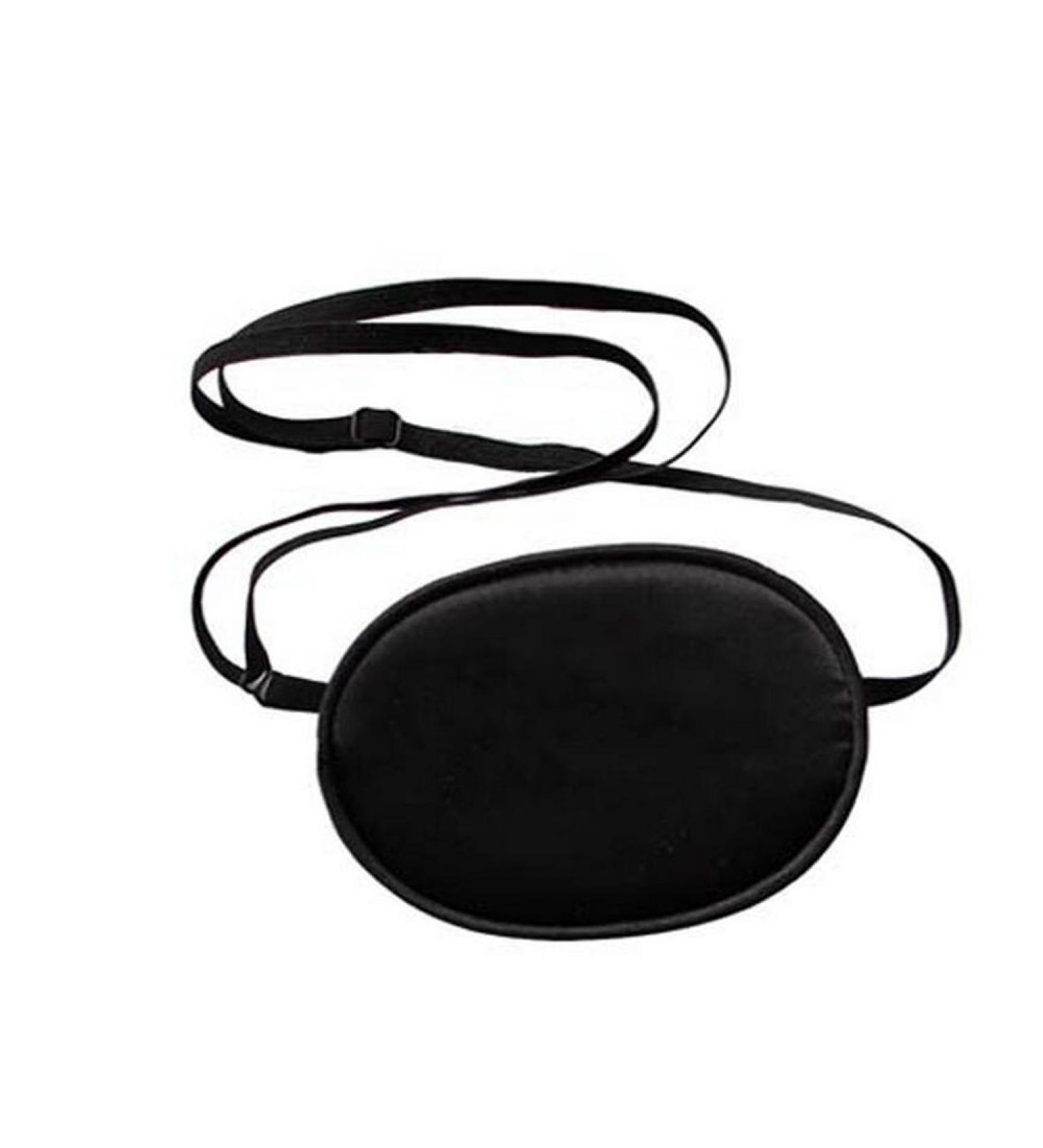 1PC Black Unisex Adult Adjustable Soft Eye Patch Silk Single Eye Mask Amblyopia Corrected Visual Recovery Eye Patches Full Cover for Lazy Eye Astigmatism Training Eye Care - Buy Online on SooperMarket.com