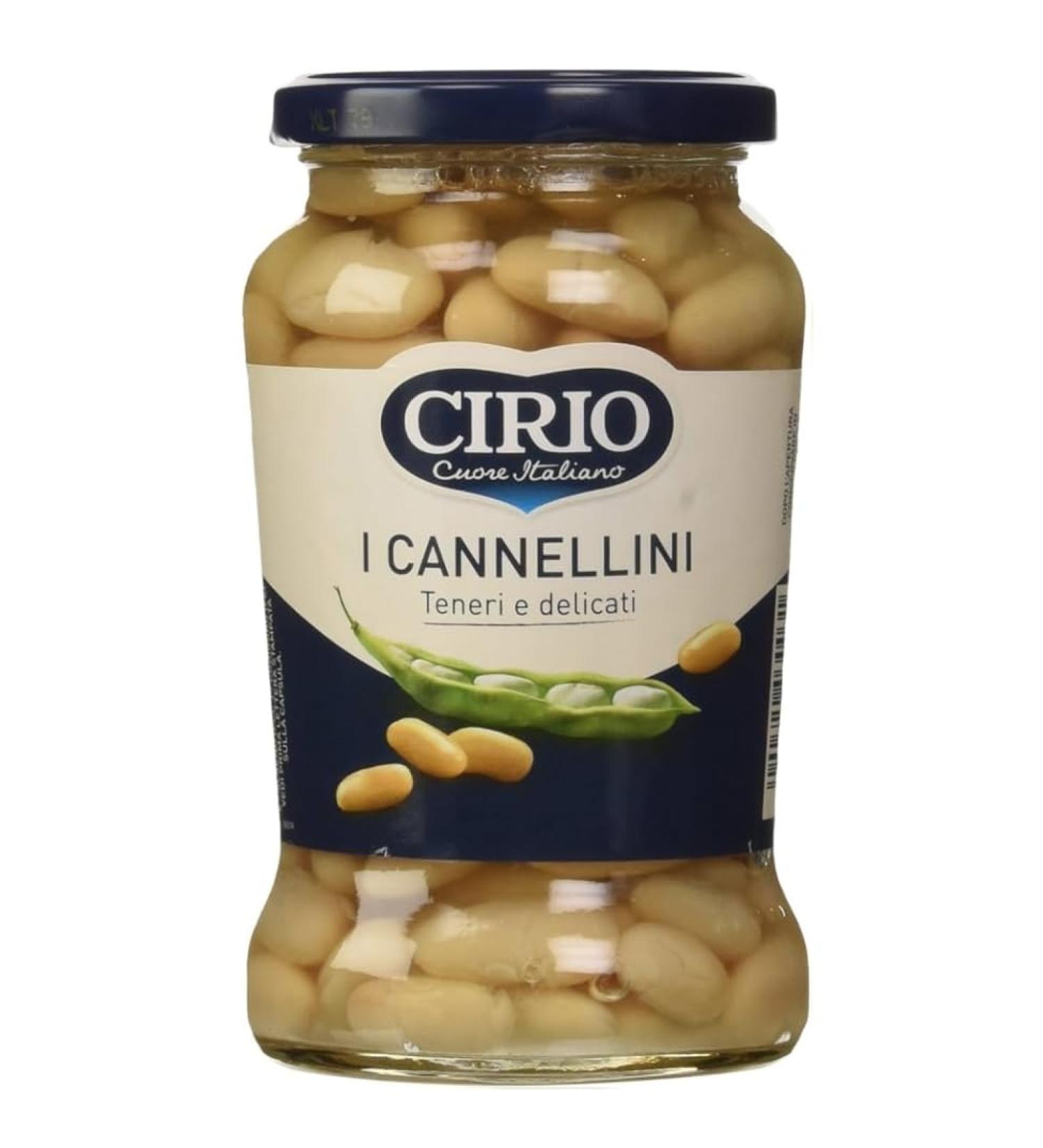 Cirio Cannellini Beans (Fagioli Cannellini Vaso Vetro) 370g - Pack of 3