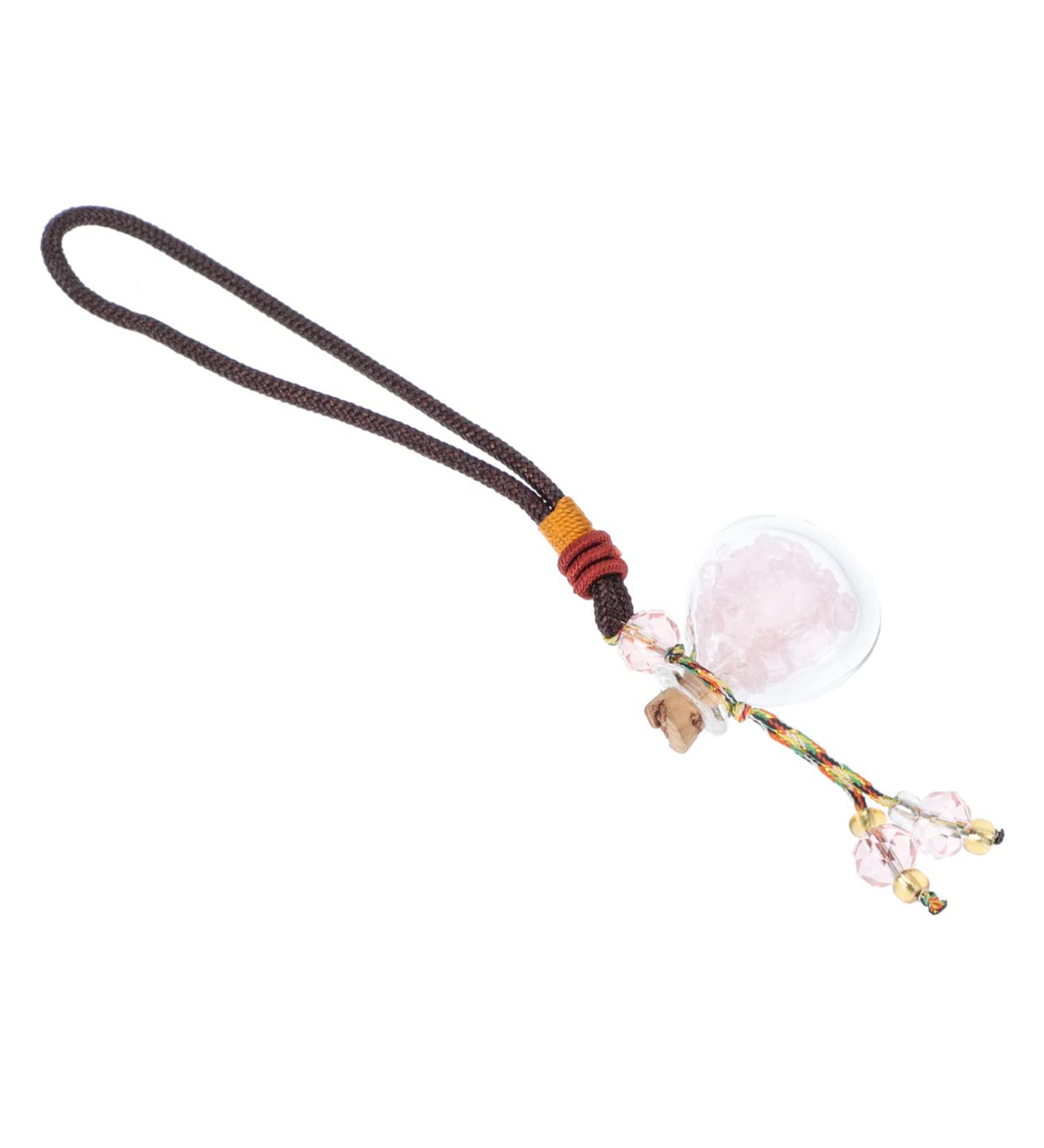 Minkissy 1pc Essential Oil Perfume Bottle Car Diffuser Auto Perfume Bottle Pendant Car Hanging Car Crystal Hanging Accessories Car Interior Ornament Crystal Car Glass Five Elements Stone Assorted Color - Buy Online on SooperMarket.com