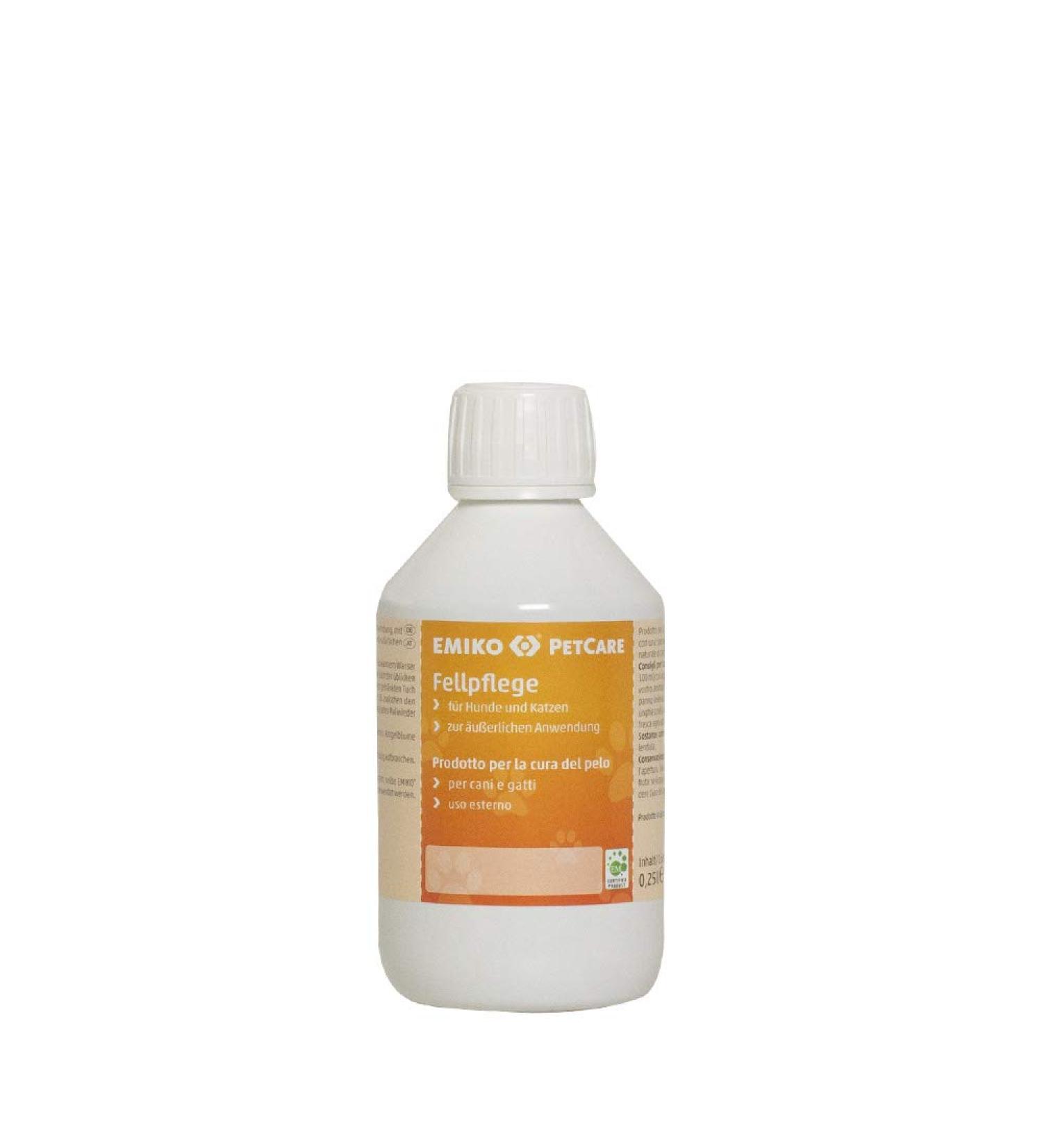 Emiko Petcare Fur Care 250ml - Natural Skin & Fur Care with Microorganisms & Marigold Extract for Dogs & Cats - Buy Online on SooperMarket.com