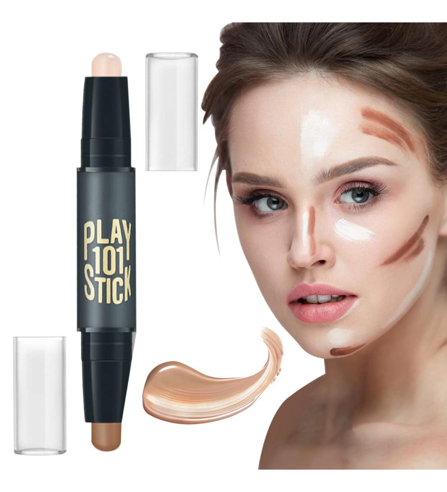 2-in-1 Contouring Pencil & Concealer - Versatile Makeup Highlighter for All Skin Types | International Shipping Available - Buy Online on SooperMarket.com