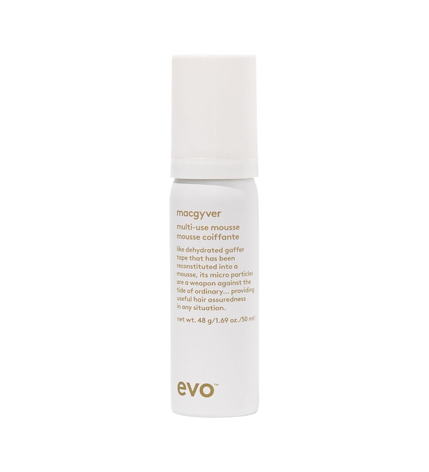 evo Macgyver Multi-use Mousse - Texturising Hair Mousse - Instant Volume With Lasting Hold - Travel Size 50ml / 1.7fl.oz 50 ml (Pack of 1) - Buy Online on SooperMarket.com