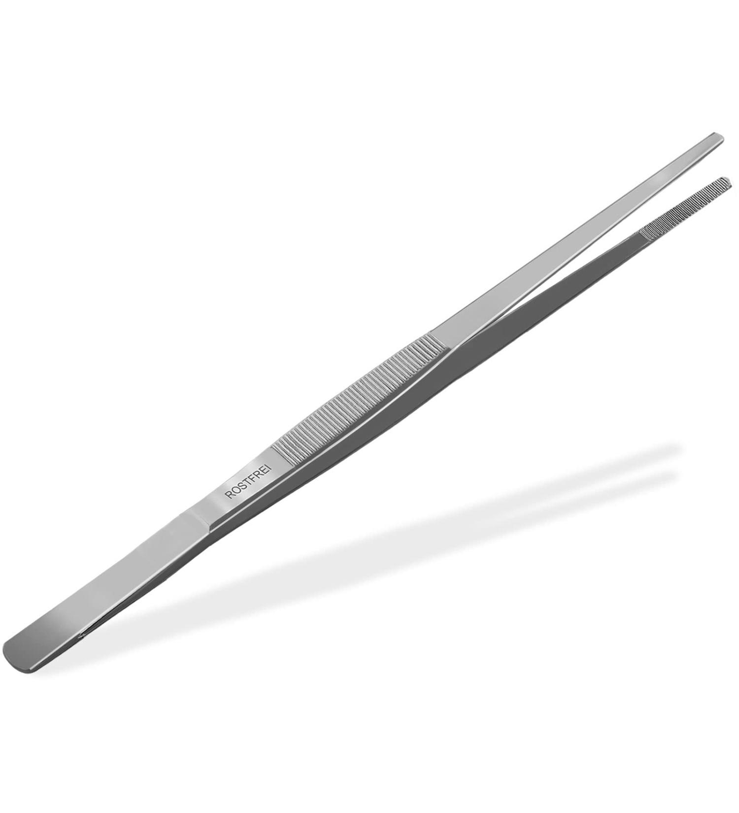 Buy Stainless Steel Straight Tweezers 60 cm with Internal Teeth Perfect for Precision & Durability | International Shipping Available - Buy Online on SooperMarket.com