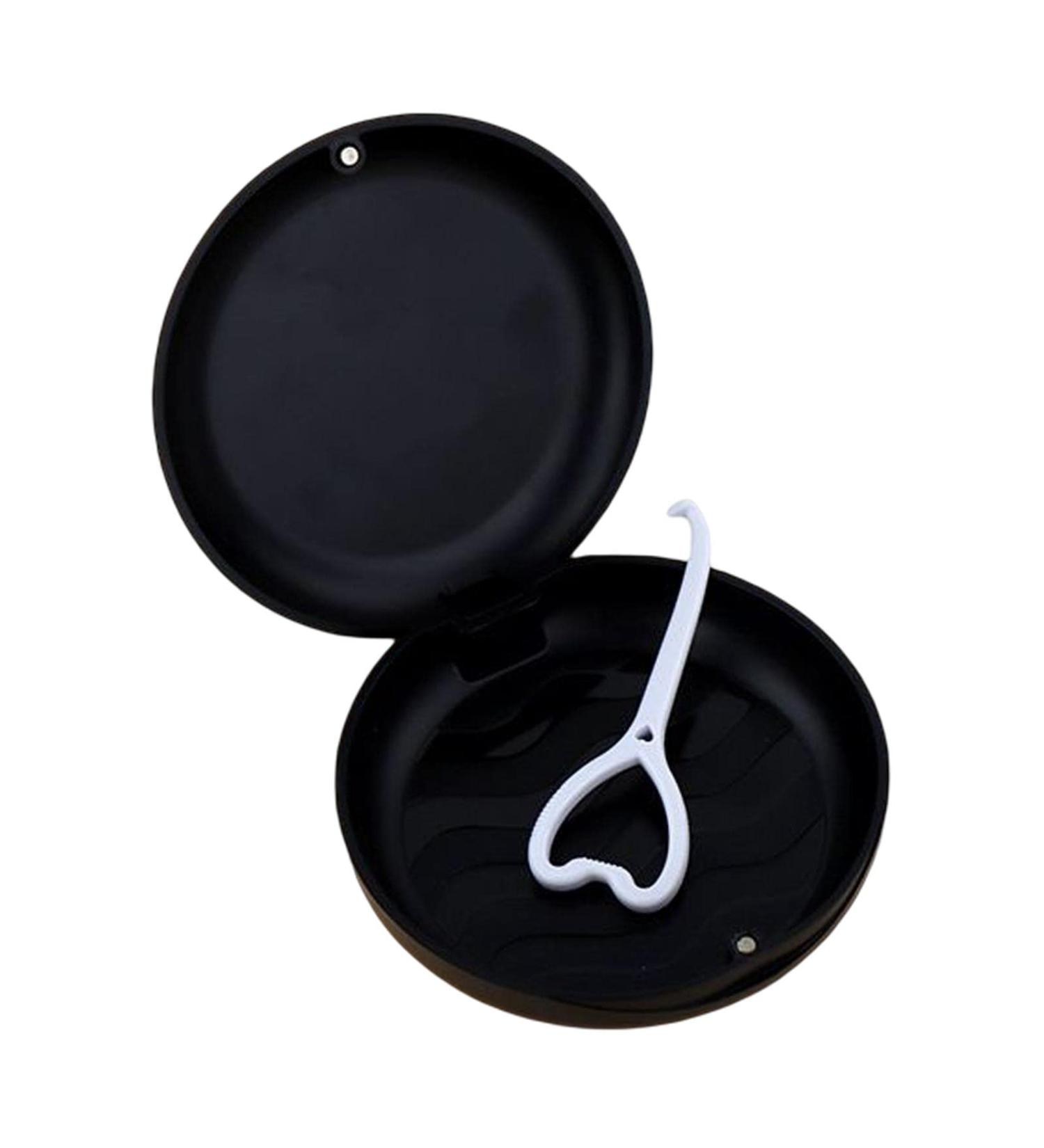 Colcolo Portable Retainer Case Holder - Travel Mouth Guard Storage Container | Black - International Shipping Available - Buy Online on SooperMarket.com