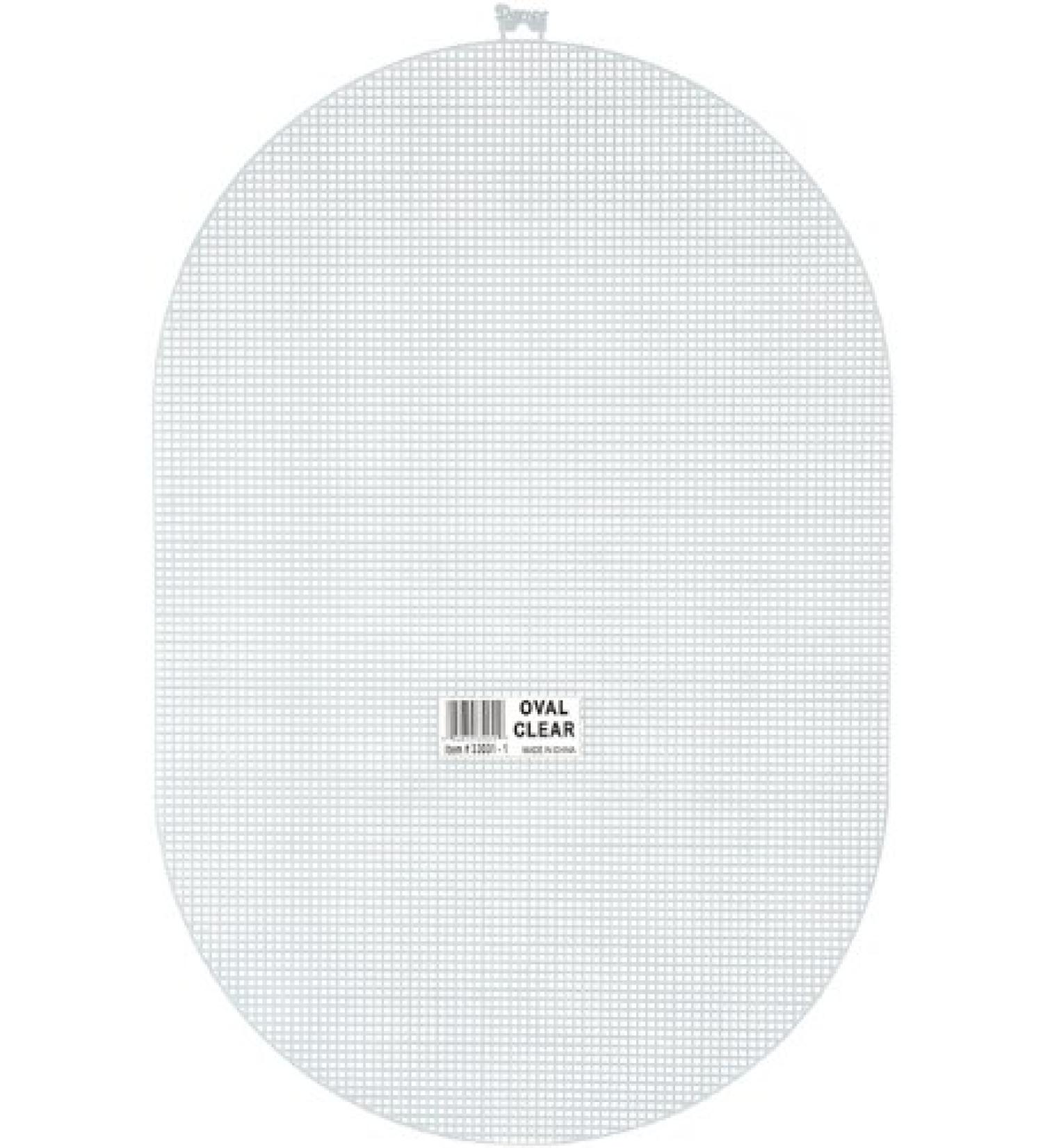 Darice 7 Mesh Plastic Canvas - Clear Oval - 12 x 18