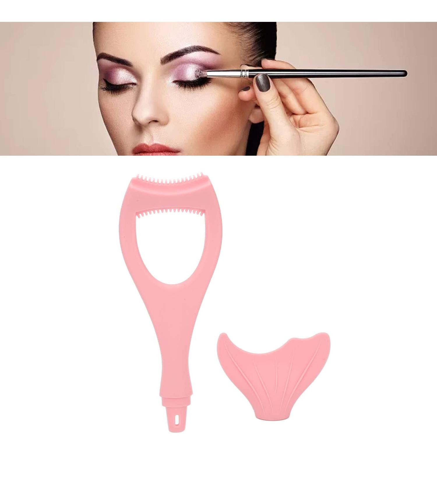 Reusable Eyelinear Stencil Eye Shadow Template Silicone Eye Makeup Assistant Tool Ultra thin Precision Eye Liner Makeup Brushes Set Best Fit for Makeup Handicap and Novice Makeup Pink - Buy Online on SooperMarket.com