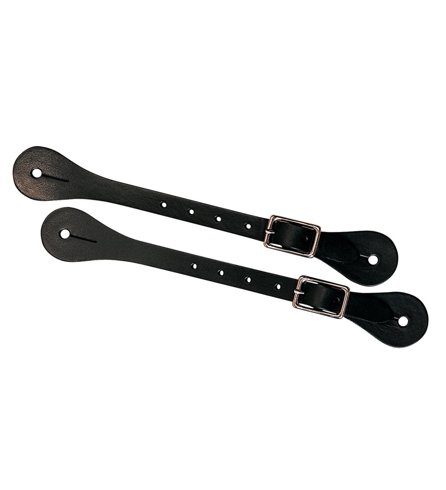 Weaver Leather Single-Ply Spur Straps Black