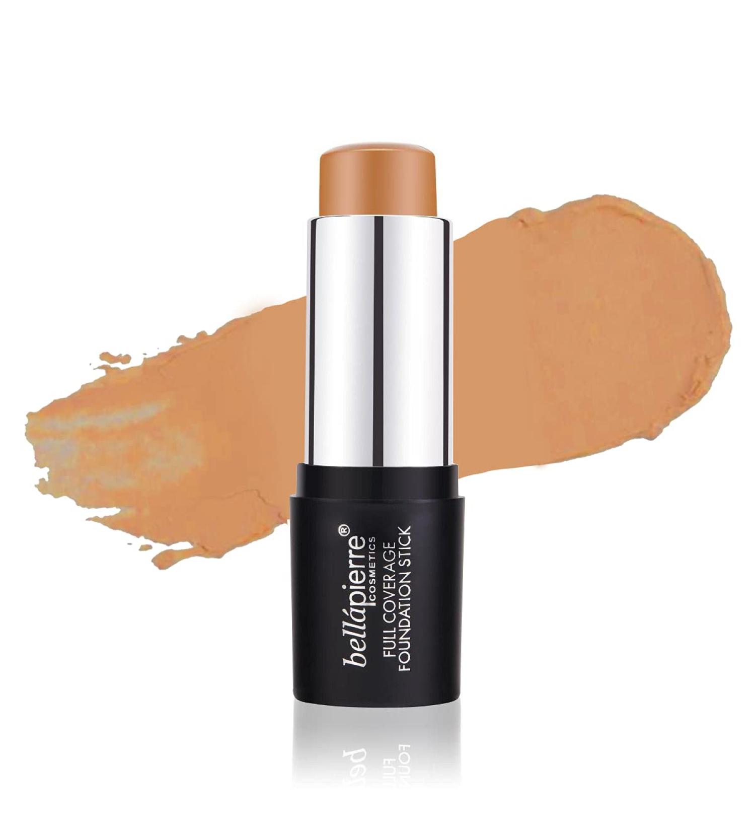 Bellapierre Mineral Foundation Stick - Full Coverage Matte Finish, Deep 0.35 Oz - Cruelty Free & Paraben Free - Buy Online on SooperMarket.com