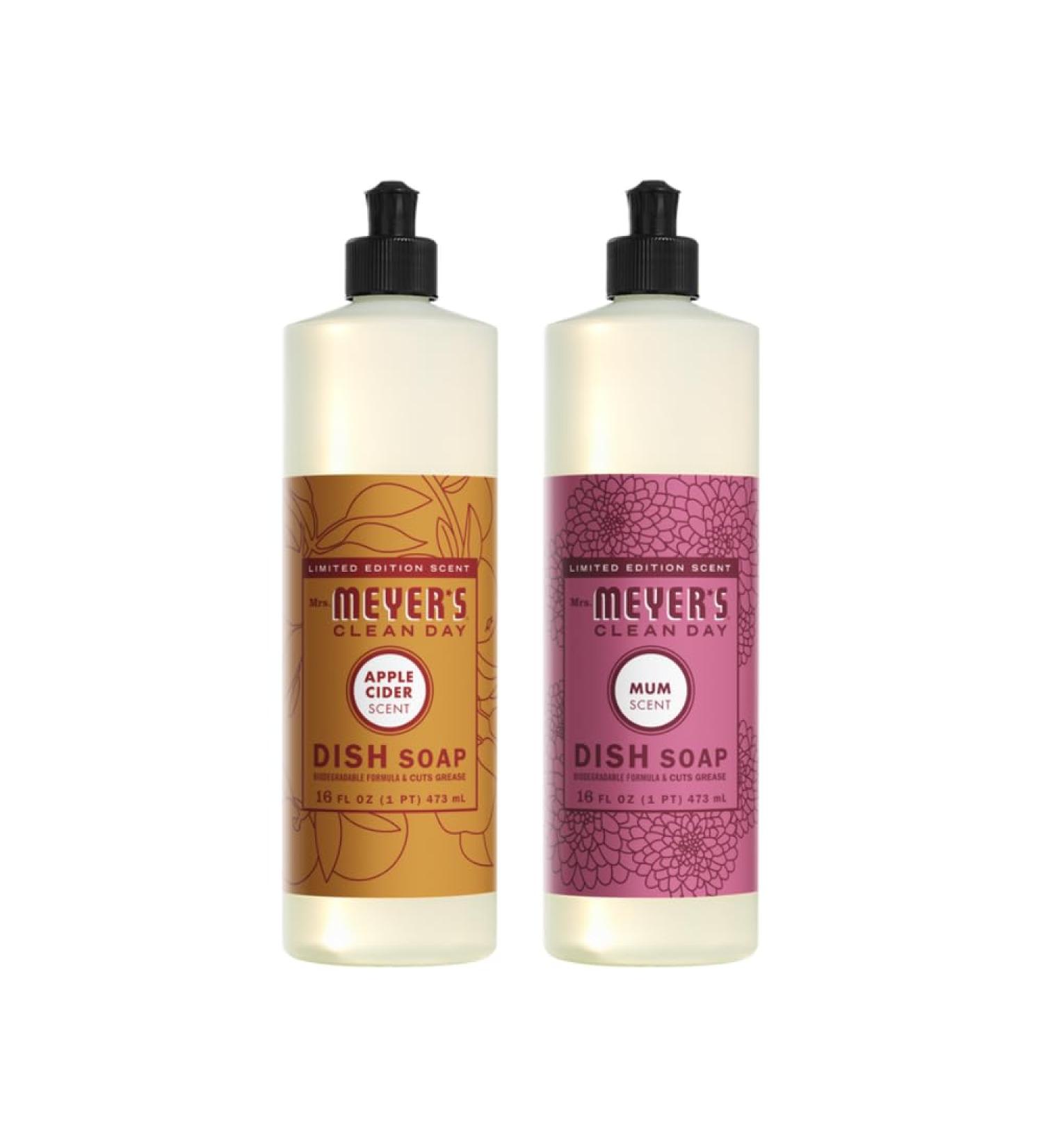 Mrs. Meyer's Clean Day Liquid Dish Soap Variety - Apple Cider & Mum 16 OZ Each | International Shipping Available - Buy Online on SooperMarket.com