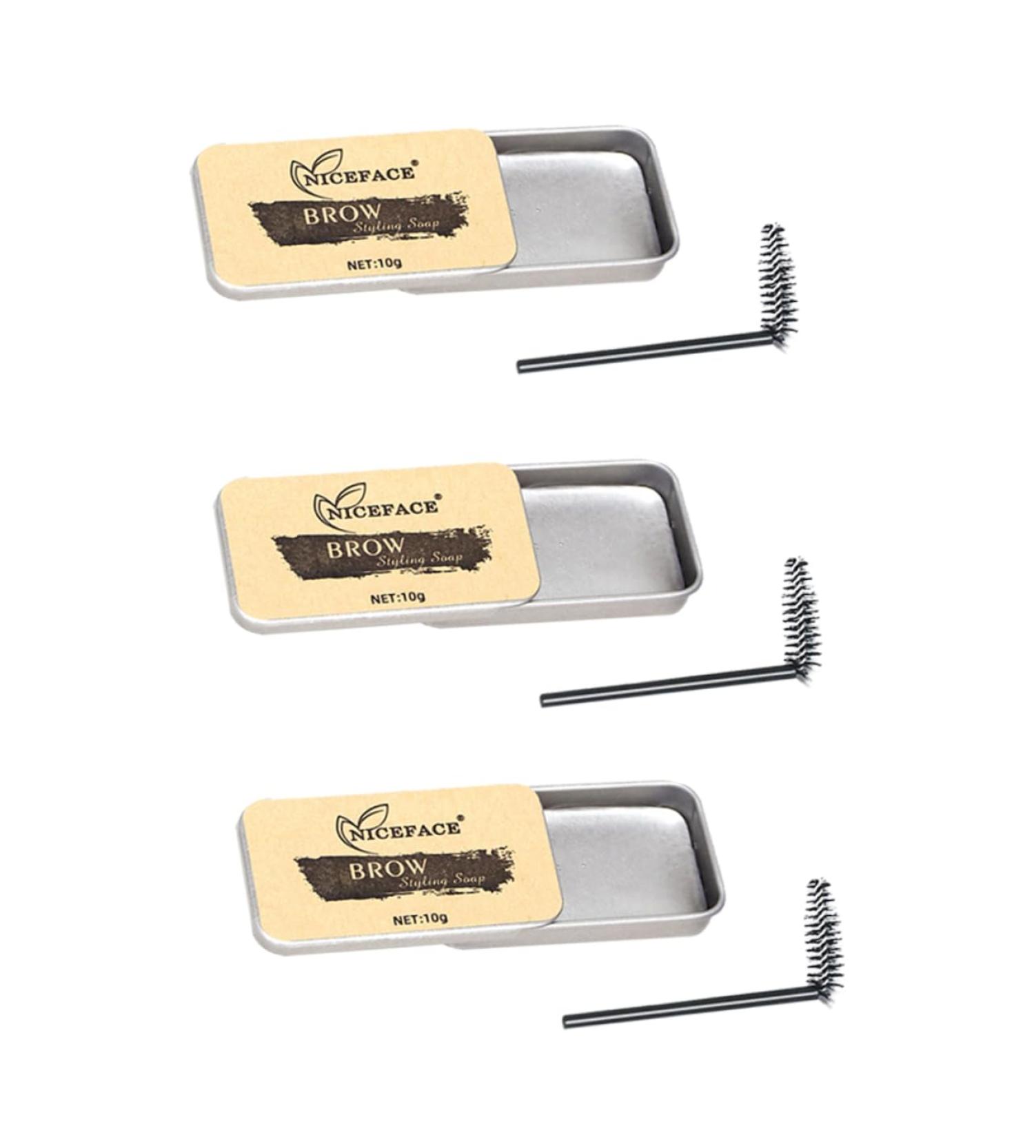 BELLIFFY 3 Sets Eyebrow Soap Cream Gel Brow Eyebrowhack Cosmetic Supplies Eyebrow Styling Soap Gel Texture - Buy Online on SooperMarket.com