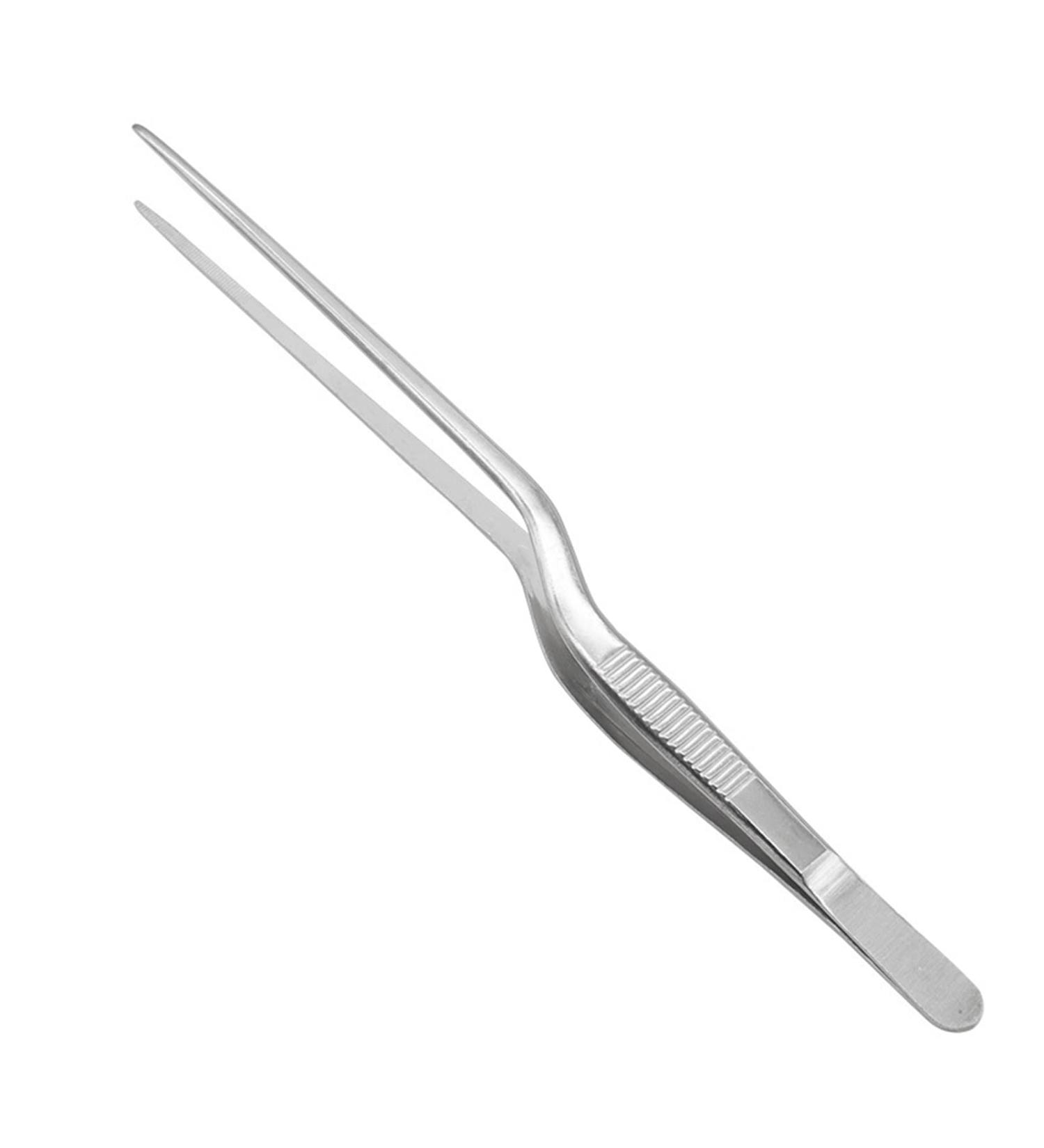 Asukohu Professional Stainless Steel Medical Tweezers Ear-Pick Tool Bending Tweezers for Ear Cleaning and Care Bend Tweezers - Buy Online on SooperMarket.com