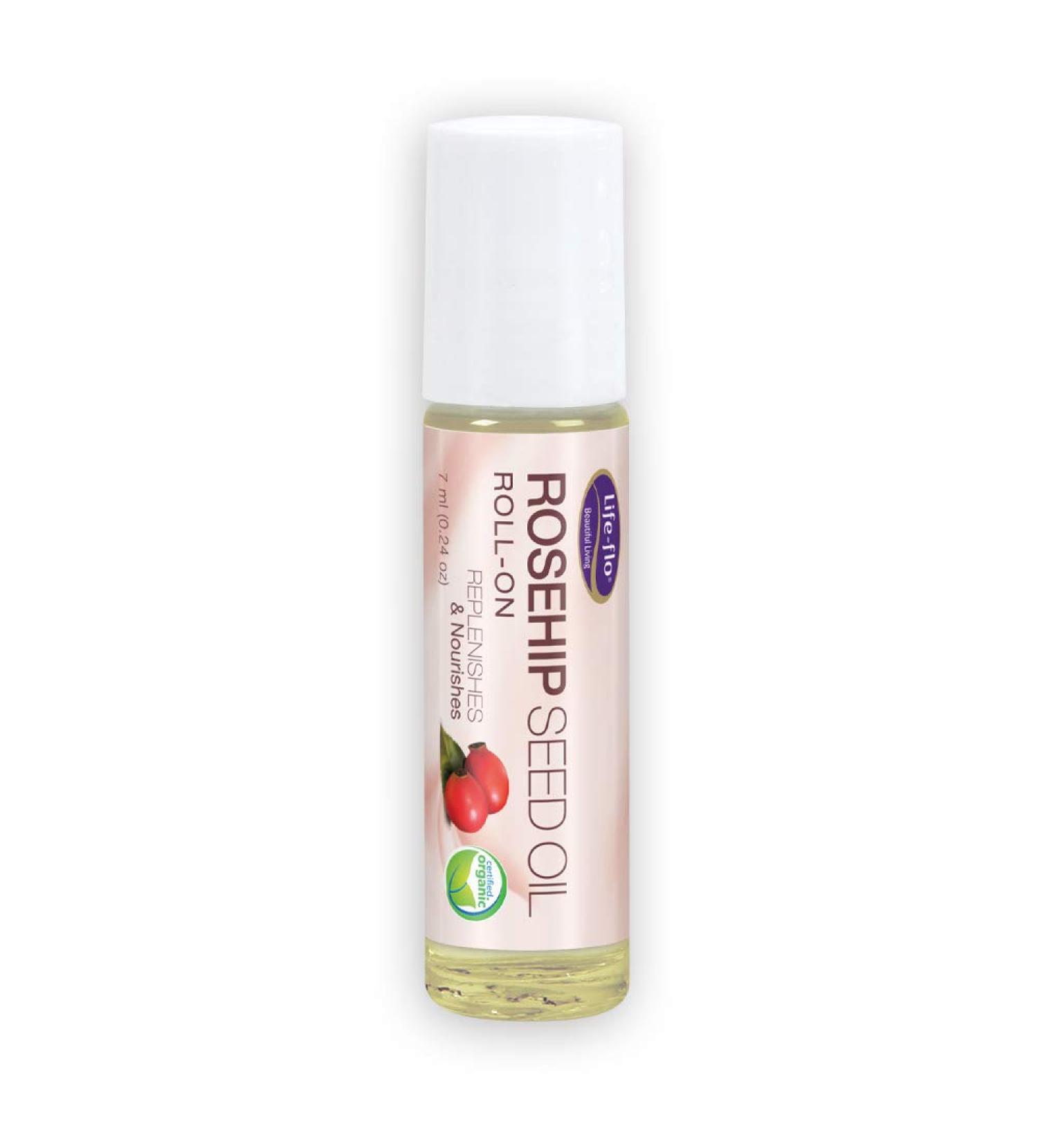 Buy Life-flo Rosehip Seed Oil Roll-On 7ml - Skin Nourishing & Natural Healing - Buy Online on SooperMarket.com