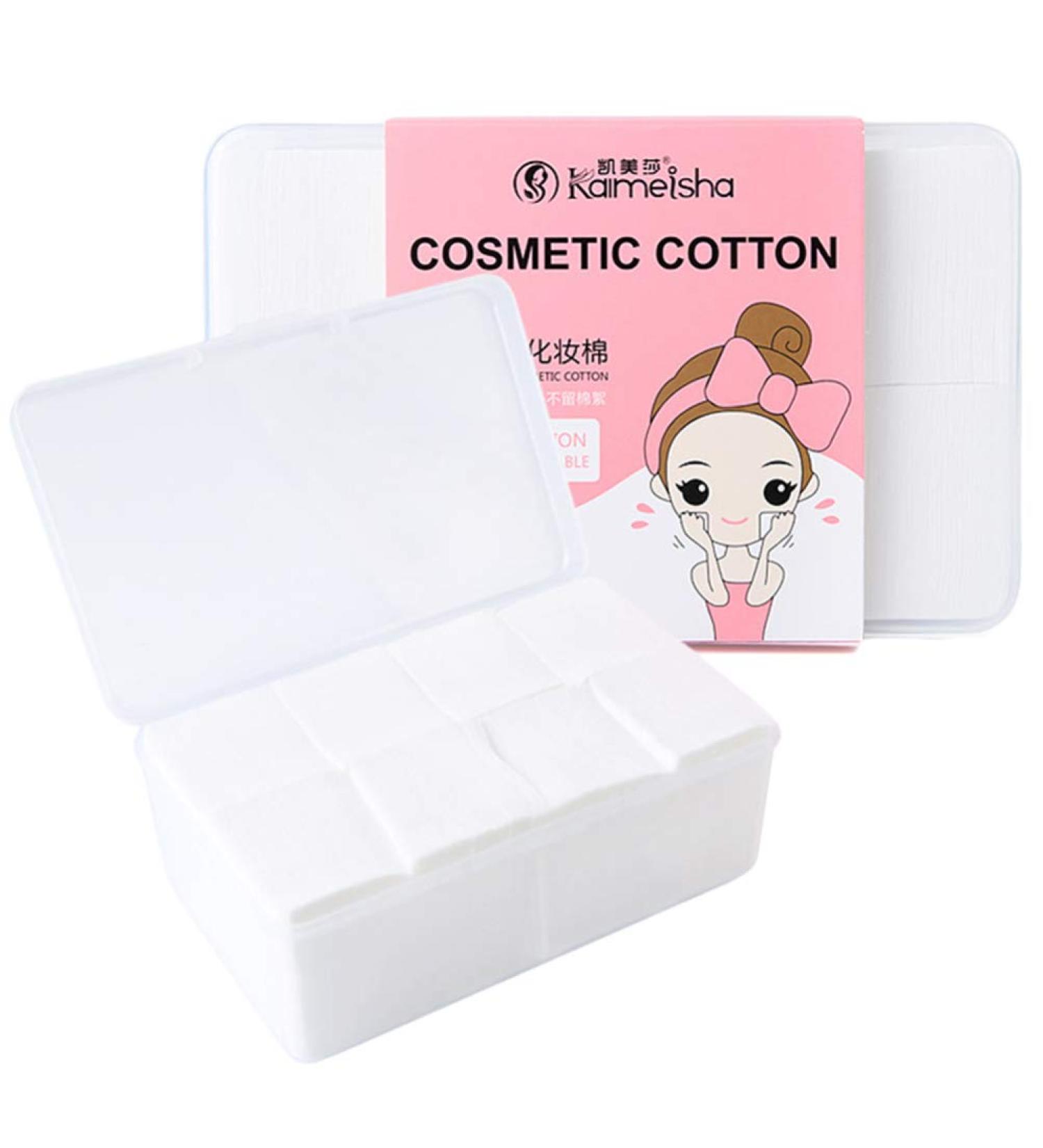 Beaupretty 1000pcs Makeup Remover Pads - Lens Cleaner Cotton Sponge & Cosmetics Removal for Eyes & Lips - Buy Online on SooperMarket.com