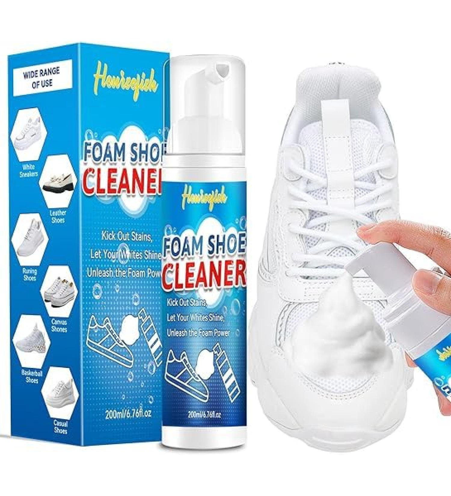 Mallbaola Shoe Care Kit Shoe Cleaner with Shoe Brush