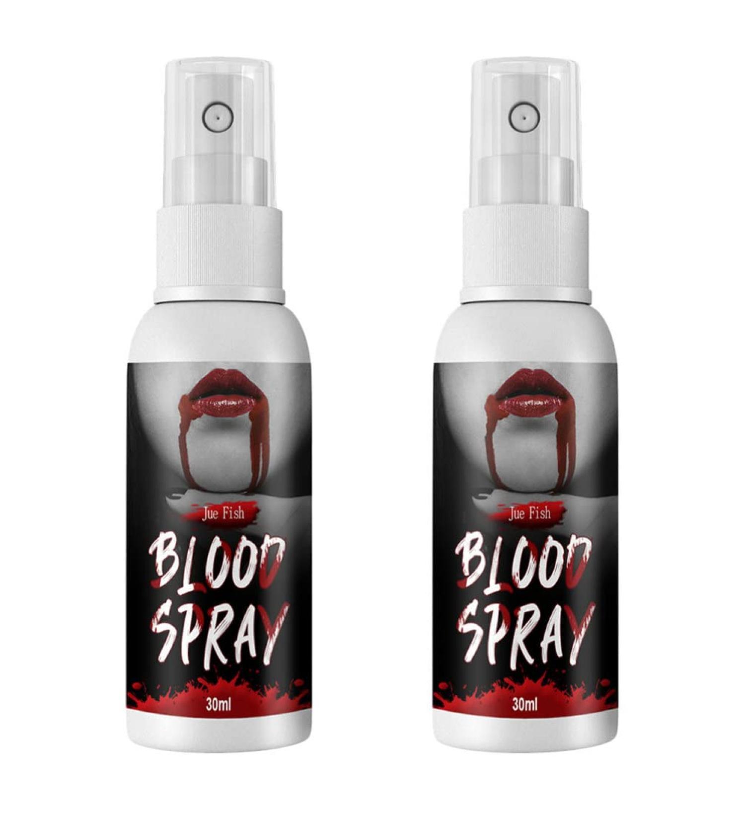 GANAZONO Halloween Party Supplies: 2PCS Fake Blood Spray for Clothes, Face & Eyes - Halloween Makeup Props Kit - Buy Online on SooperMarket.com
