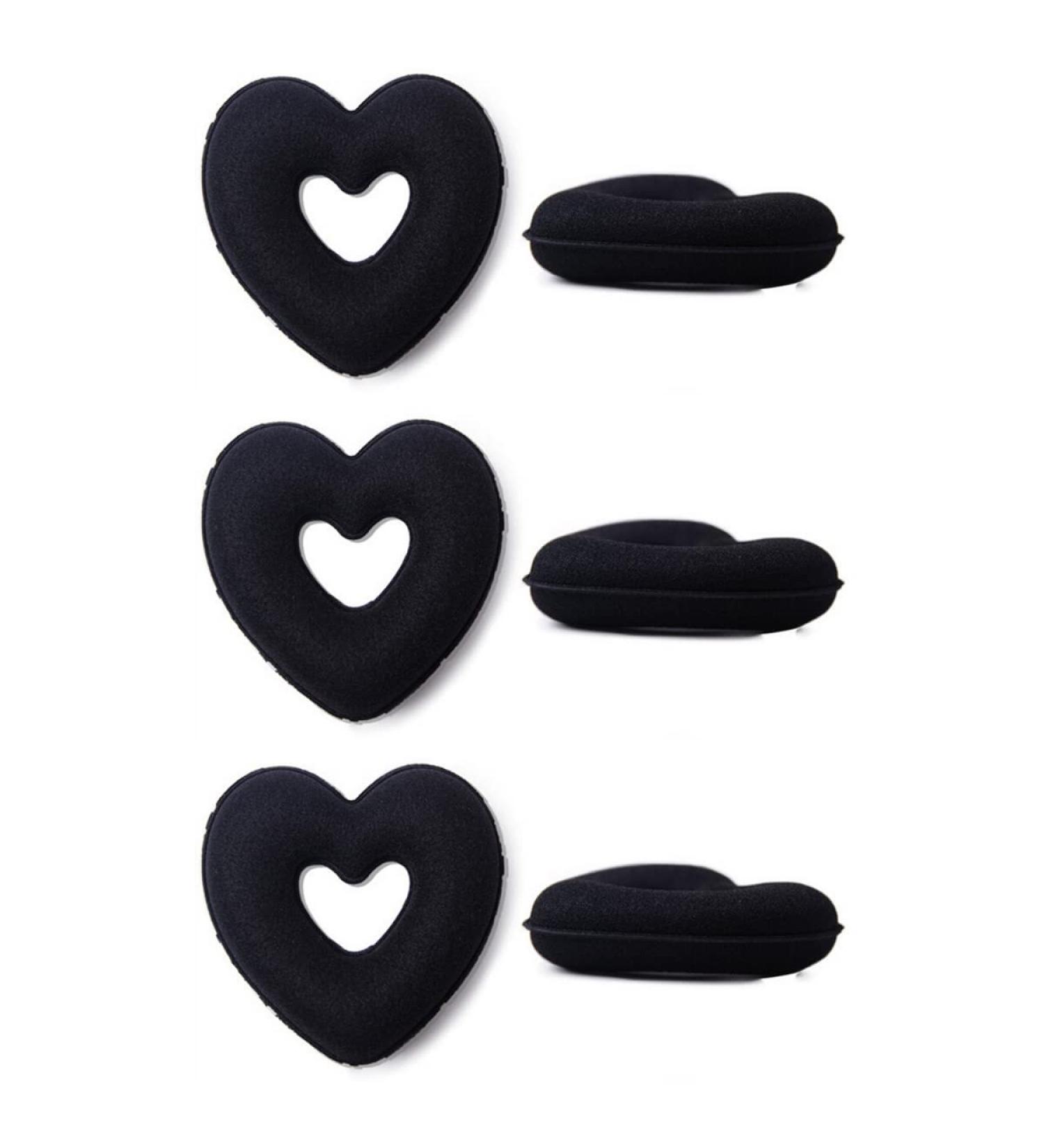 Heart-Shaped Black Hair Bun Maker - Create Beautiful Hair Donuts - Buy Online on SooperMarket.com