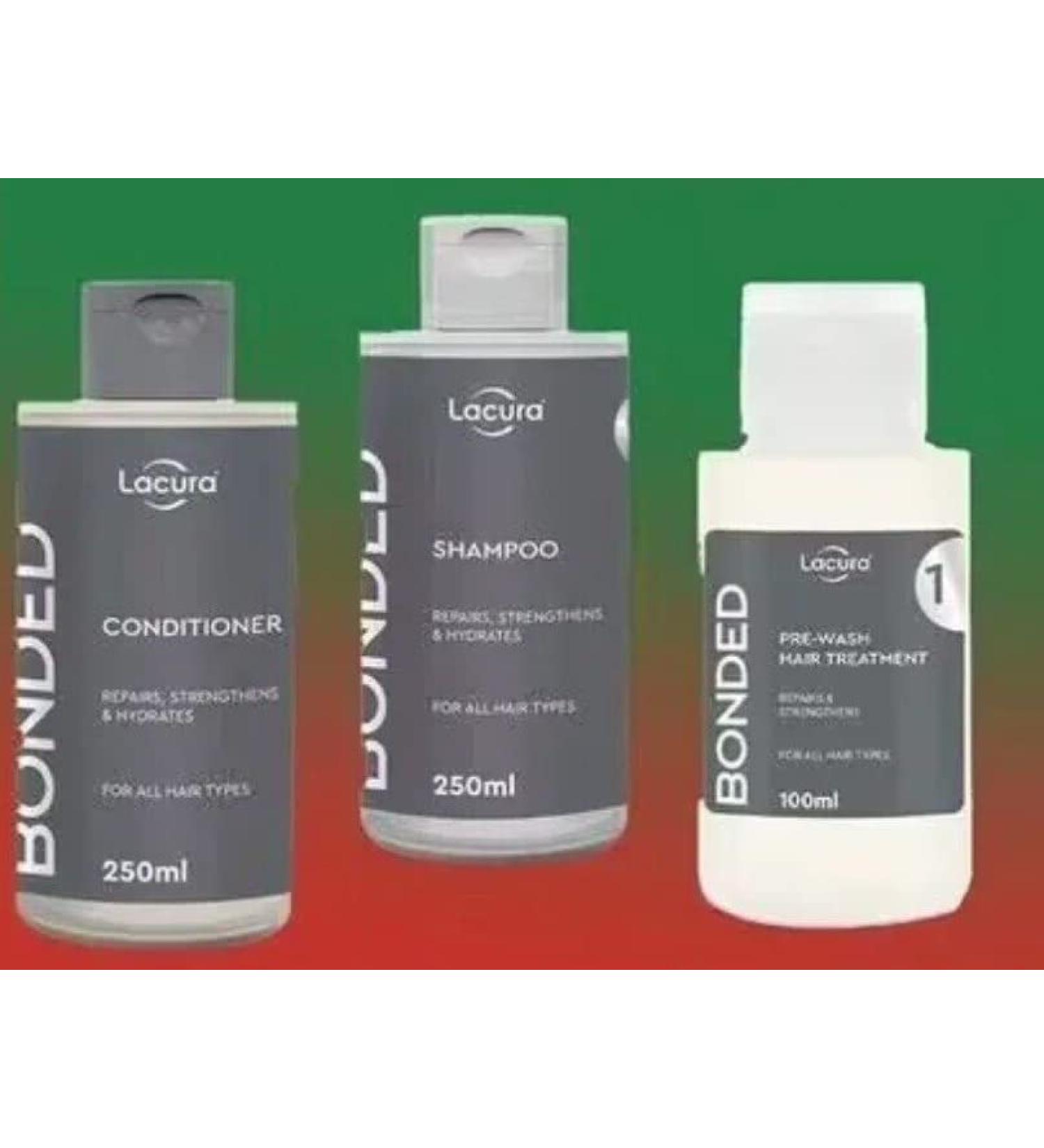 Lacura Bonded Shampoo Conditioner or Pre-Wash Hair Treatment (Shampoo + Conditioner + Pre-Wash)