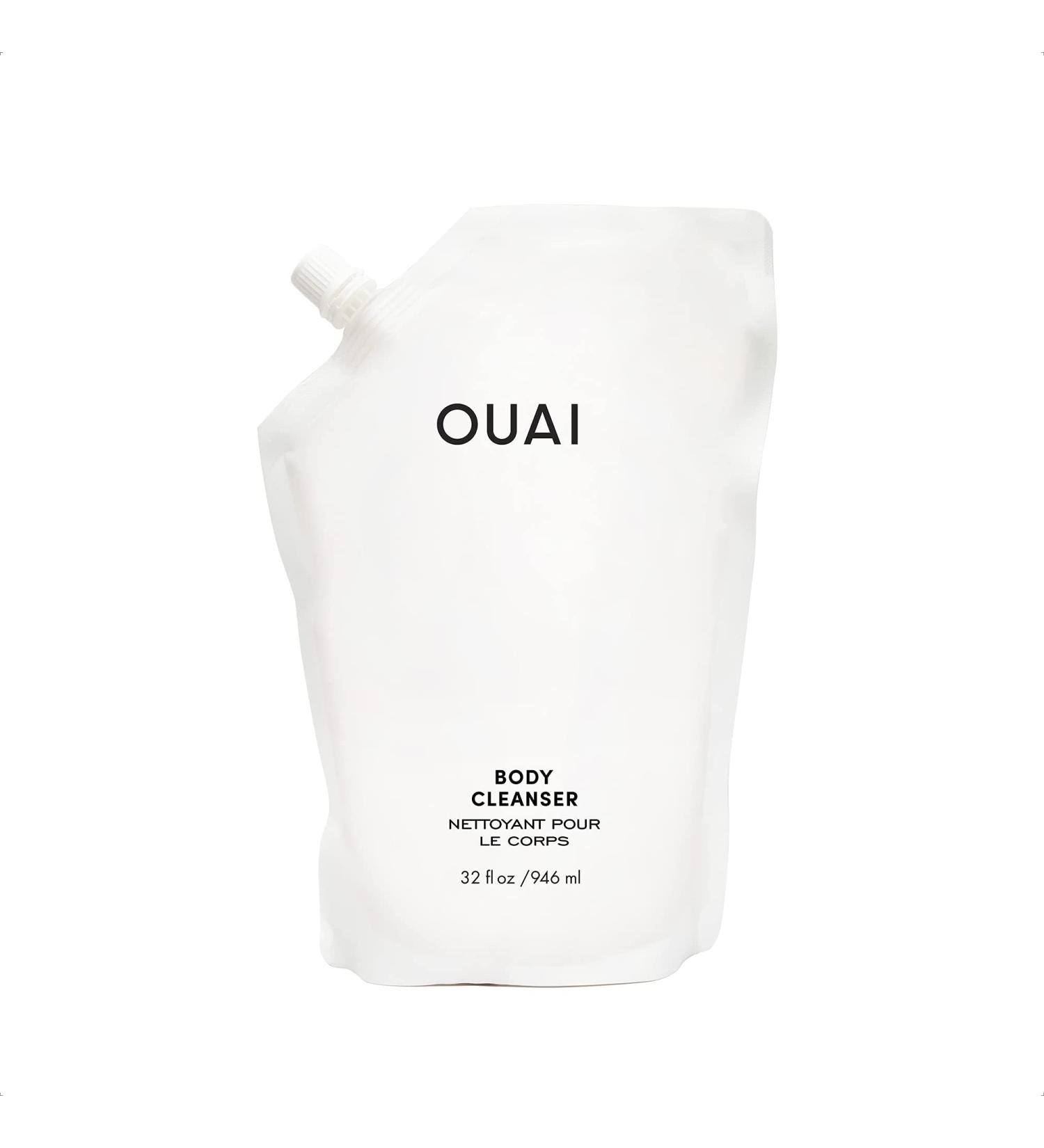 OUAI Body Cleanser Refill Pouch - Hydrating Jojoba Seed & Rose Hip Oil Formula (32 Fl Oz) - Buy Online on SooperMarket.com