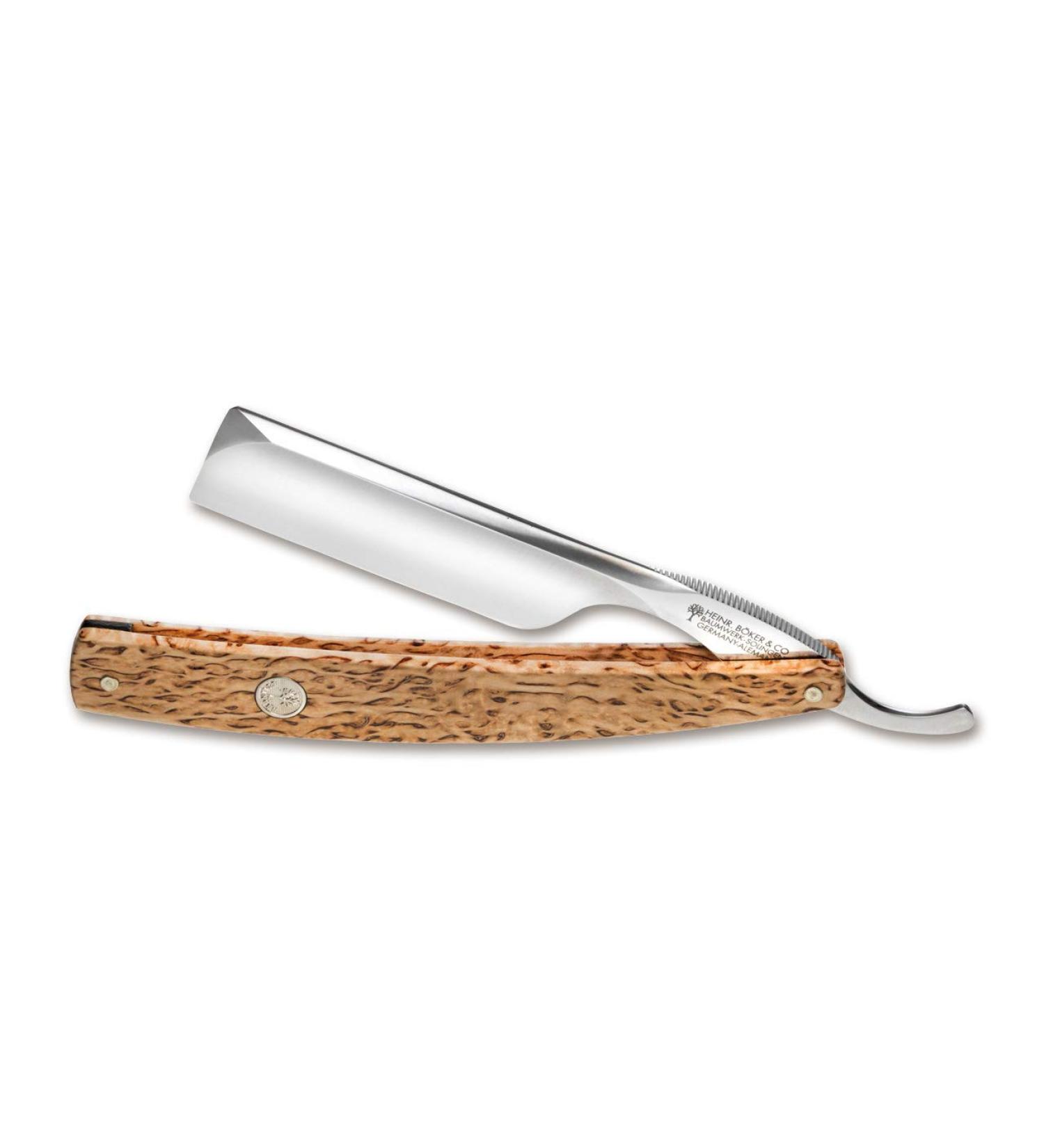 Boker The Celebrated Curly Birch Straight Razor 140535