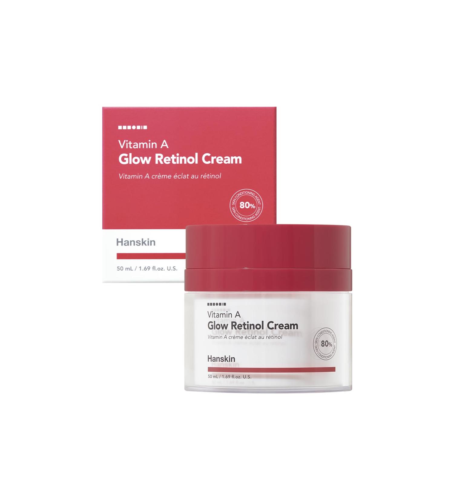Hanskin Retinol Facial Cream - Anti-Aging Moisturizer for Fine Lines & Wrinkles | Korean Skincare | 50ml - Revitalize & Firm Skin - Buy Online on SooperMarket.com