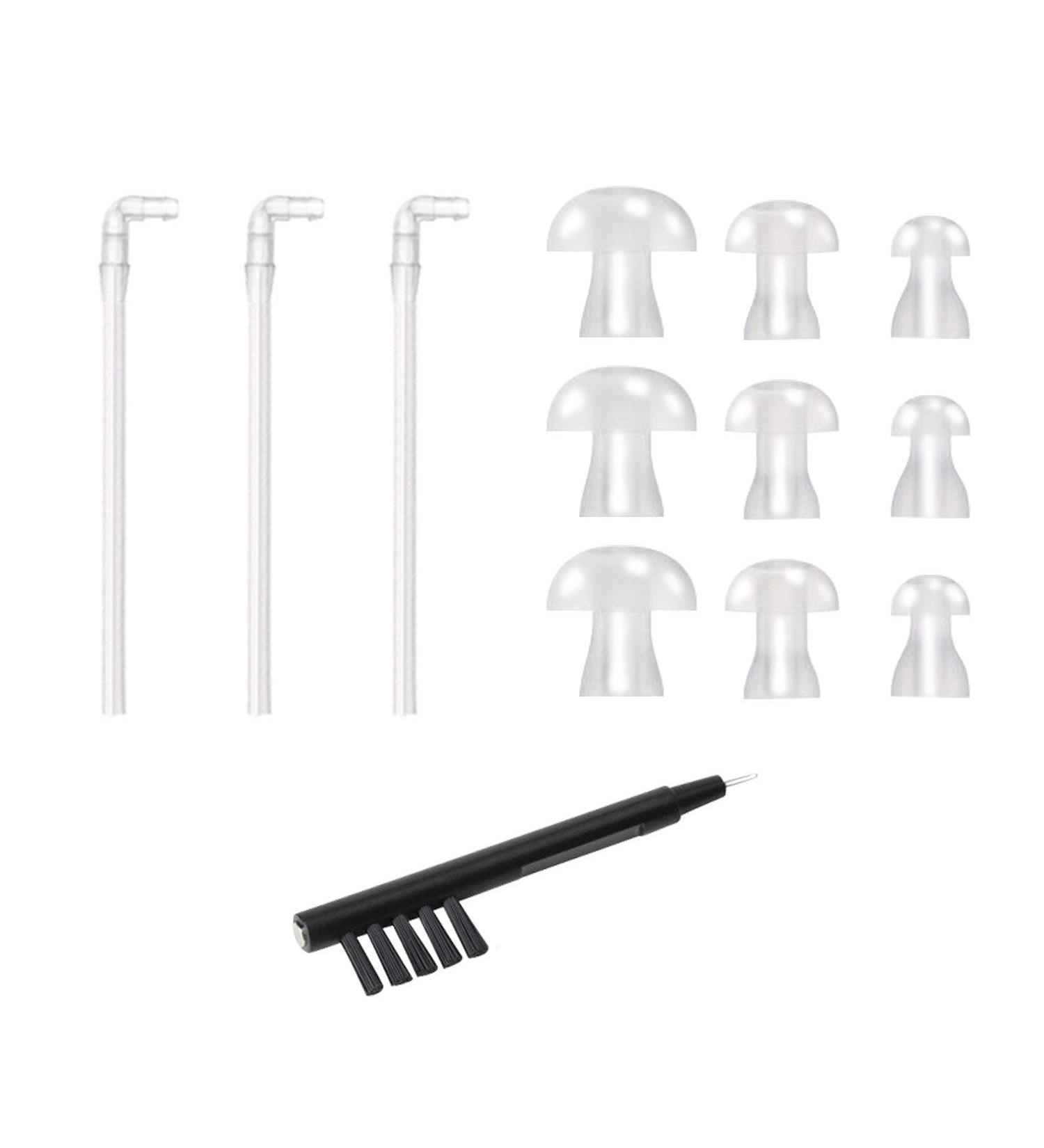 JIAHAO 3 x Universal Sound Tube + 9 x Ear Plugs/eartips/Domes for BTE Hearing Aids+1x Battery Changing Metal Loop - Buy Online on SooperMarket.com