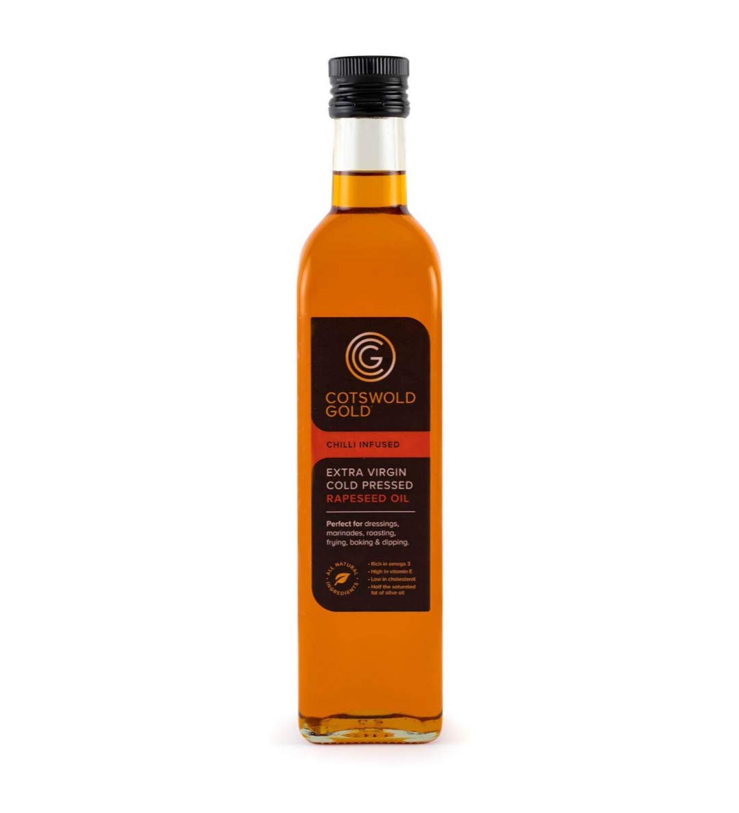 Cotswold Gold Chilli Infused Rapeseed Oil 500 ml Chilli Infused 500 ml (Pack of 1)