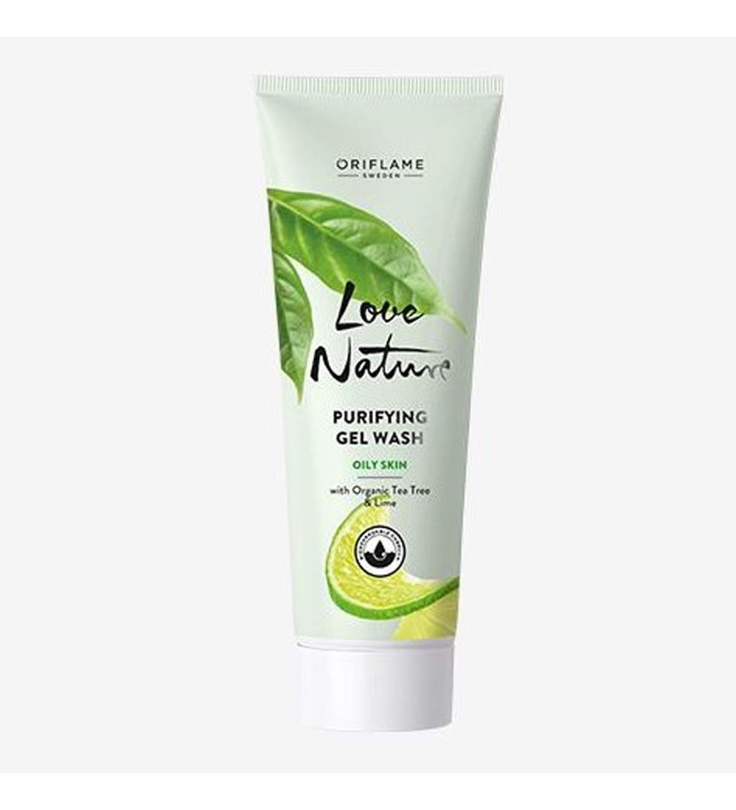 Oriflame love nature Purifying Gel Wash with Organic Tea Tree & Lime 125 ml