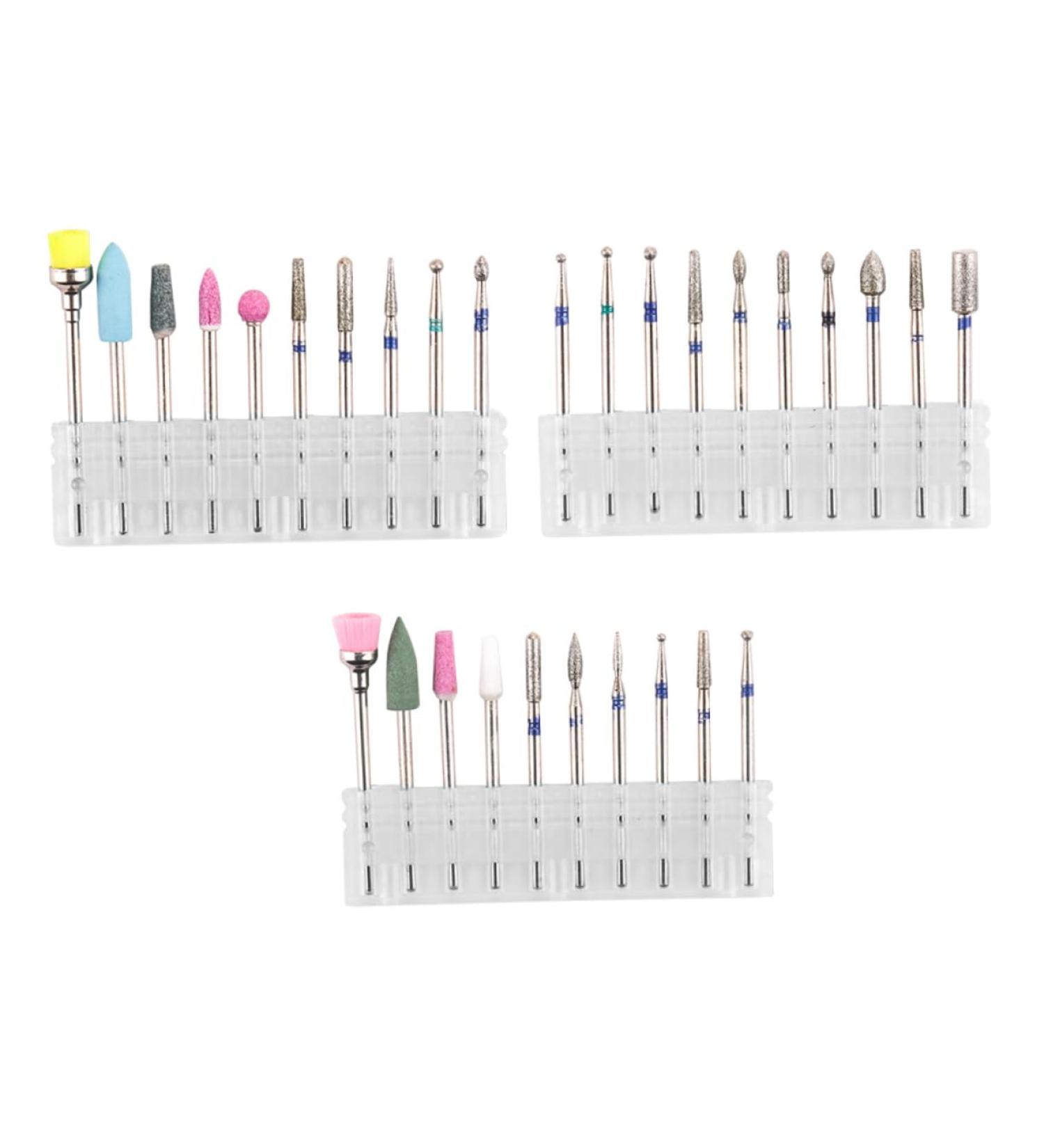 minkissy 3 Sets Nail Polisher Nail Drills for Acrylic Nails Professional Manicure Nail Drill Bits Power Tools Manicure Trimming Polishing Heads Efficient Alloy Tungsten Steel Tapa - Buy Online on SooperMarket.com