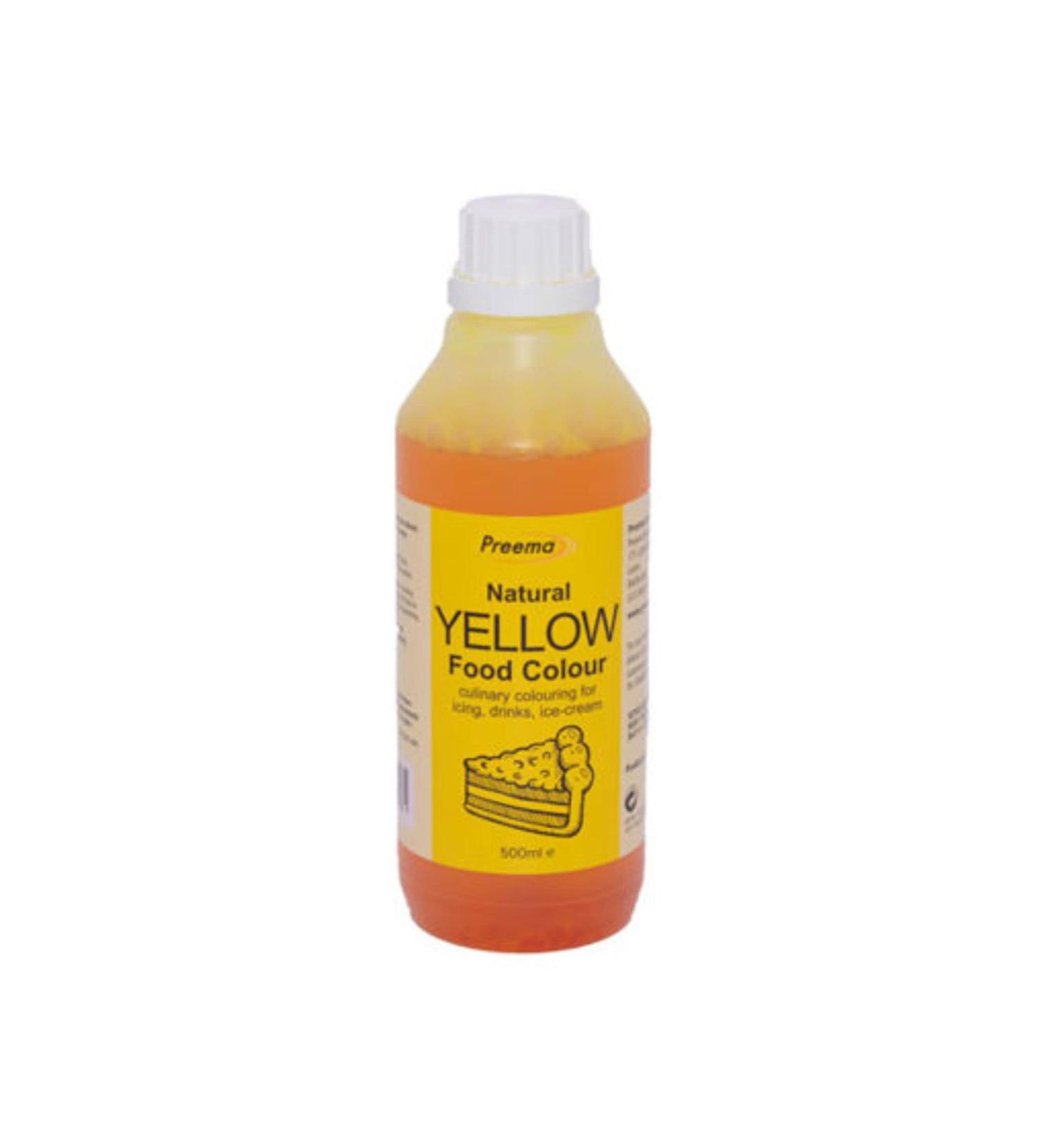 Yellow Food Colouring 500ML Preema