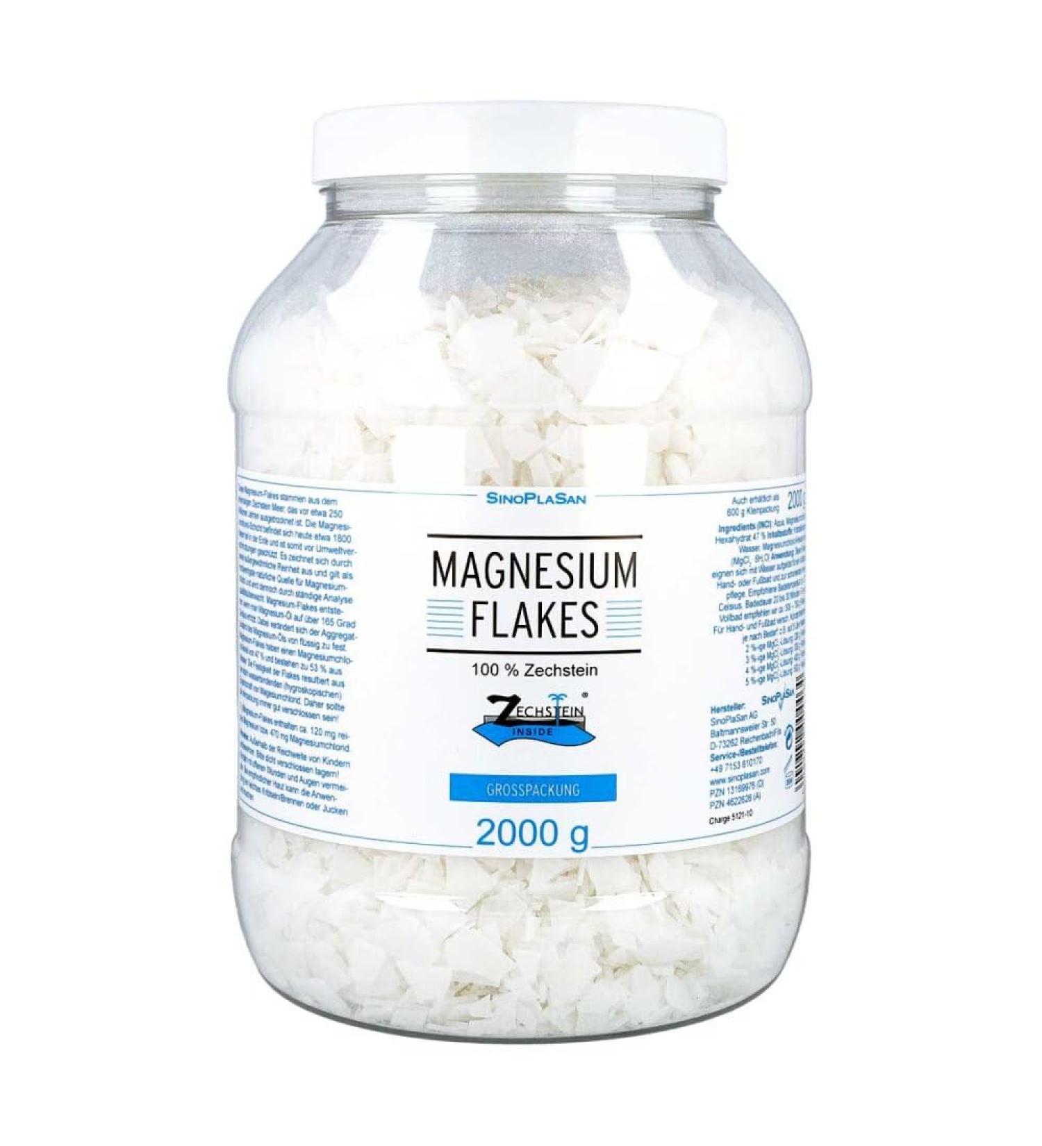 Buy 100% Zechstein Magnesium Flakes 2000g | Premium Bath Soak for International Shipping - Buy Online on SooperMarket.com
