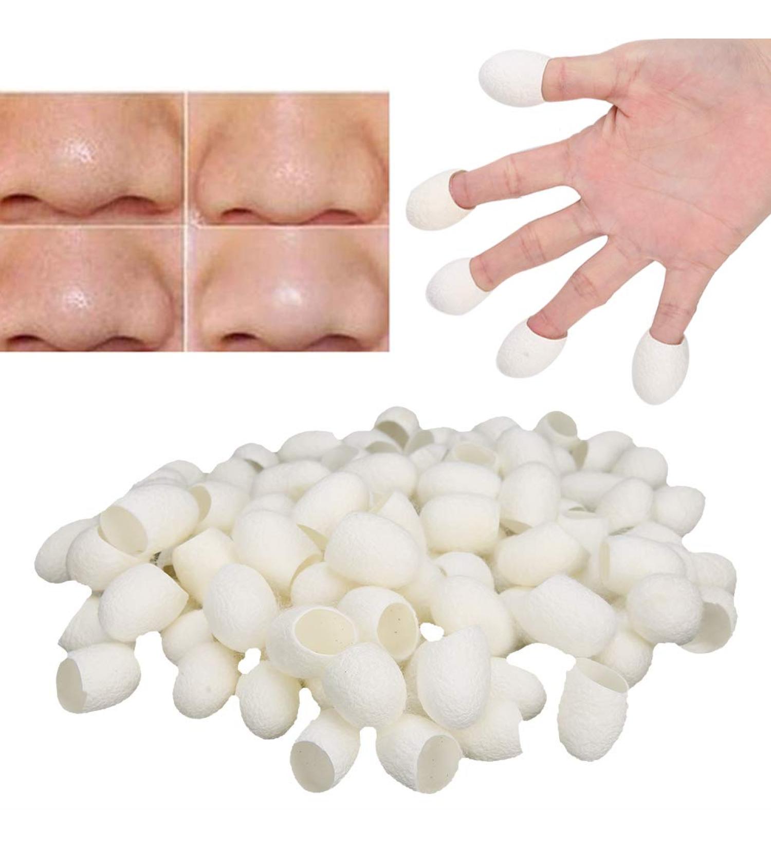 100PC Silk Cocons for Blackhead Removal - Deep Cleaning Facial Care | Effective Peeling Skin Treatment - Buy Online on SooperMarket.com