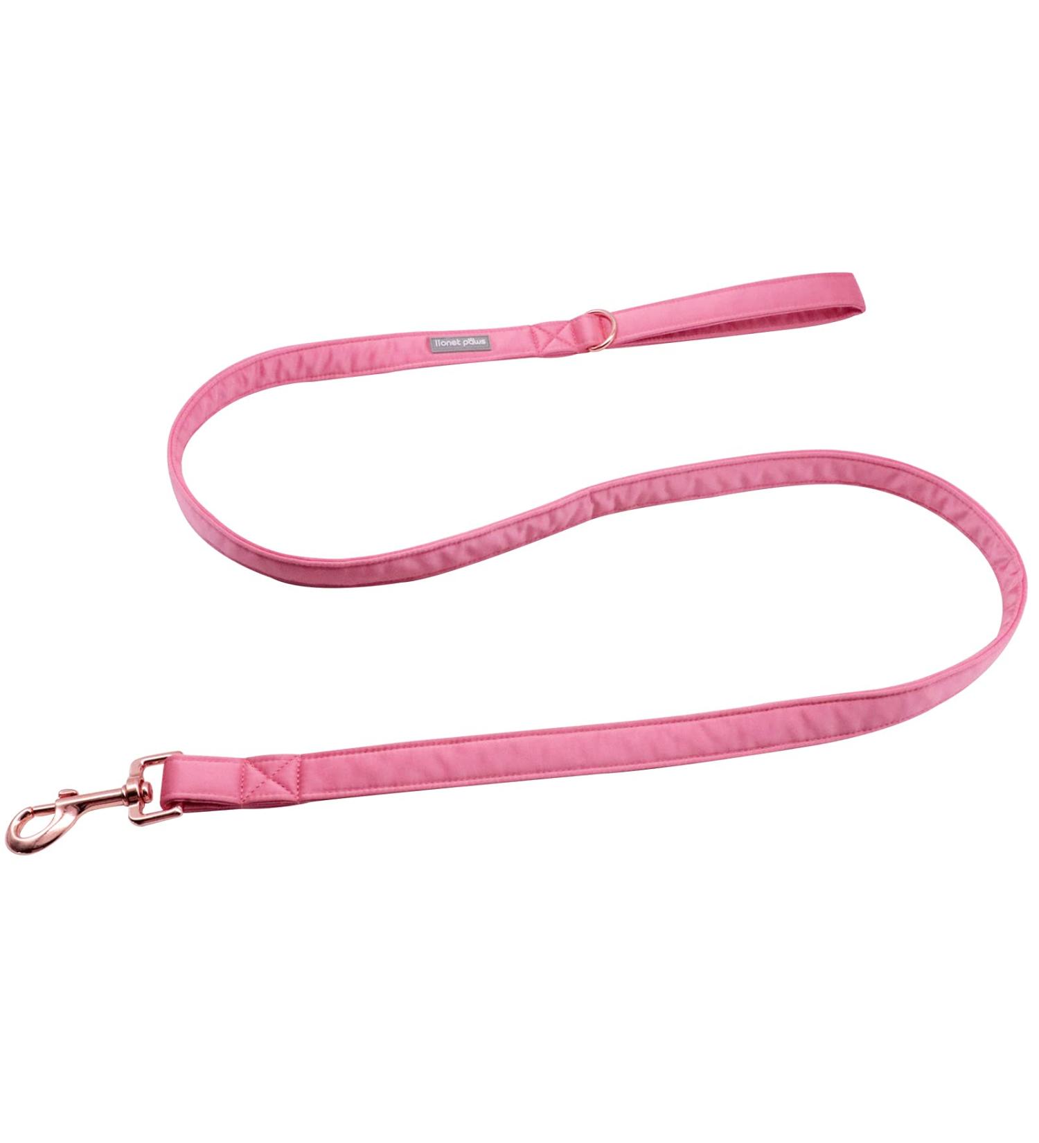 Lionet Paws Dog Leash - Silk Leash for Small Medium & Large Dogs | Matching Collars for Girls & Boys - Pack of 1 in Peach - Buy Online on SooperMarket.com