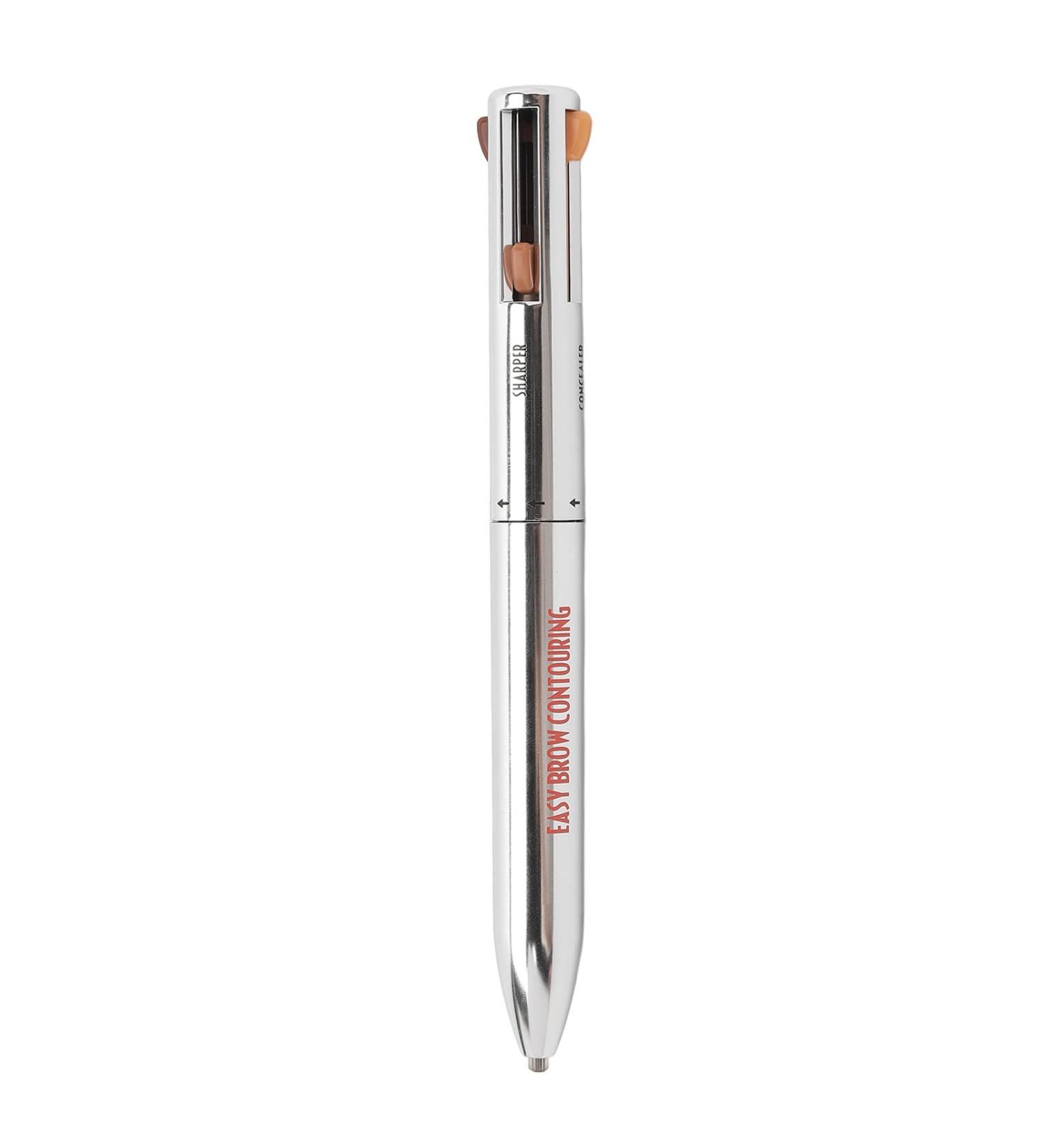 4 in 1 Eyebrow Contour Highlight Pen - Waterproof Long Lasting Microblading Brow Pencil for Perfect Definition | Blonde Eye Makeup Tool - Buy Online on SooperMarket.com