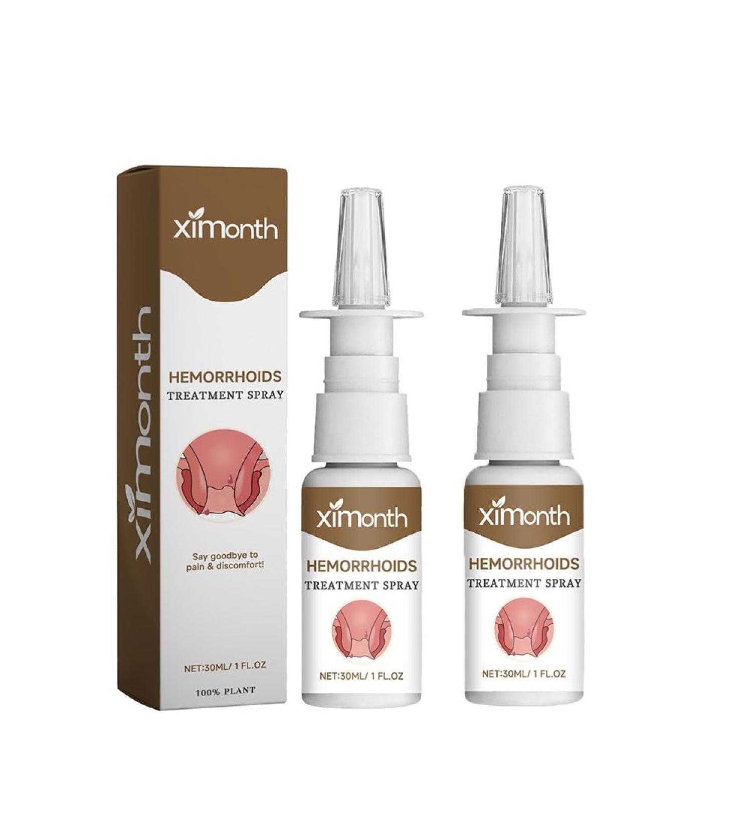 Natural Herbal Hemorrhoid Spray Hemorrhoid Relief Spray 30ml Hemorrhoid Itching Relief Spray Relieves Swelling and Hemorrhoid Discomfort (2pc) - Buy Online on SooperMarket.com