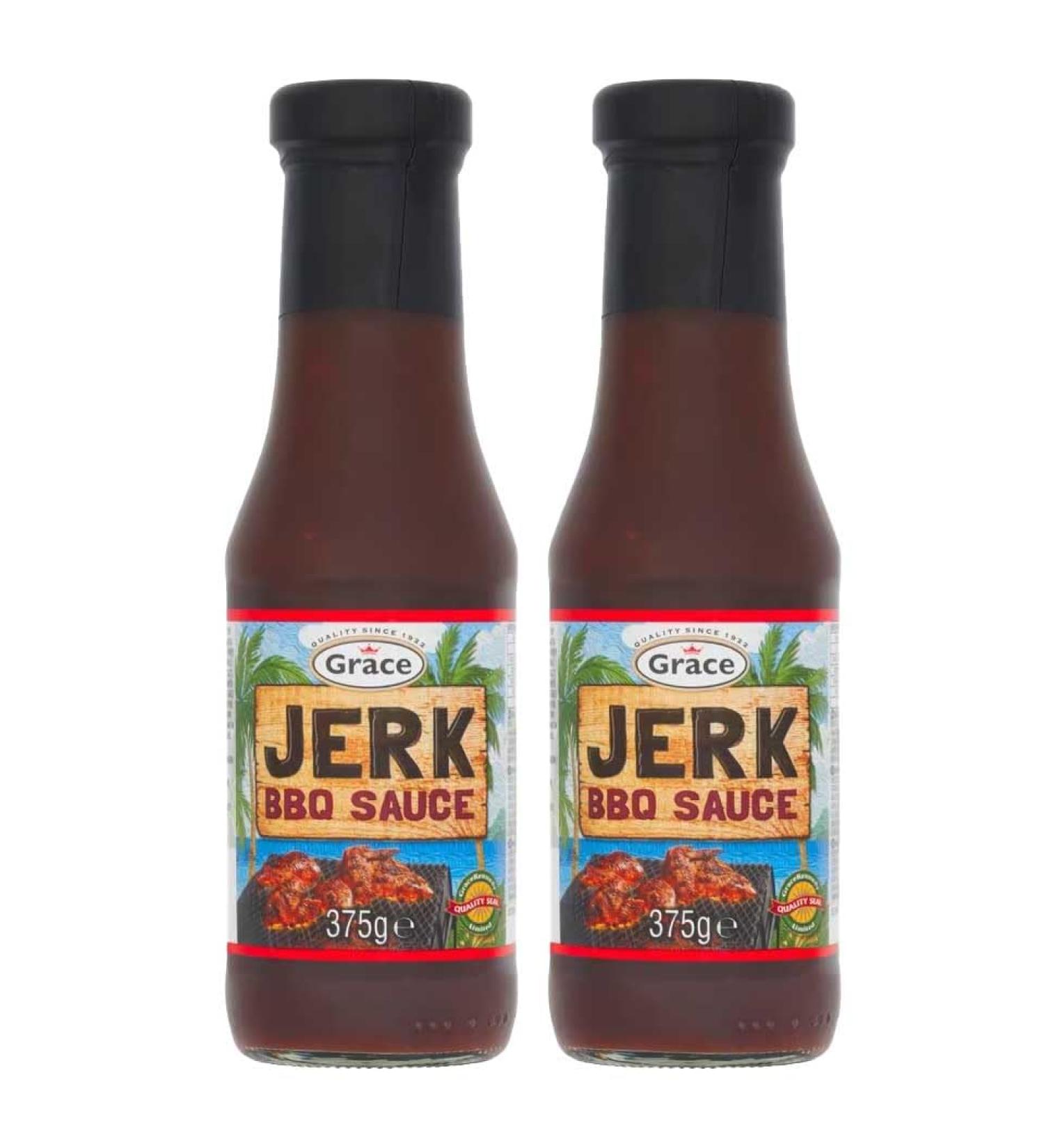 Grace Jerk BBQ Sauce 375g - Pack of 2 - Buy Online on SooperMarket.com