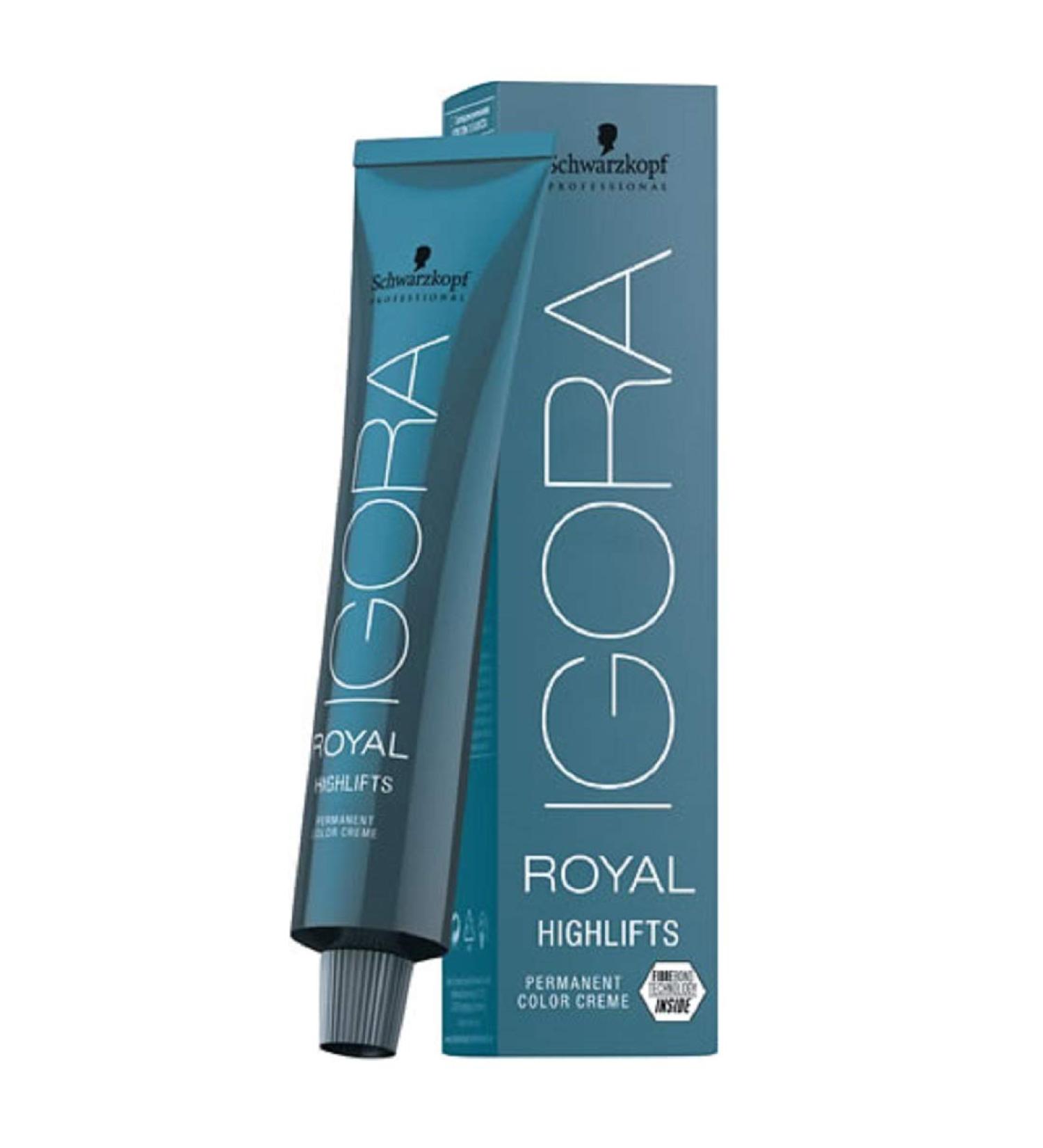 SCHWARZKOPF PROFESSIONAL - IGORA - ROYAL HIGHLIFTS PERMANENT Hair Colour - 60ML (12-1 Special Blonde Cendre)