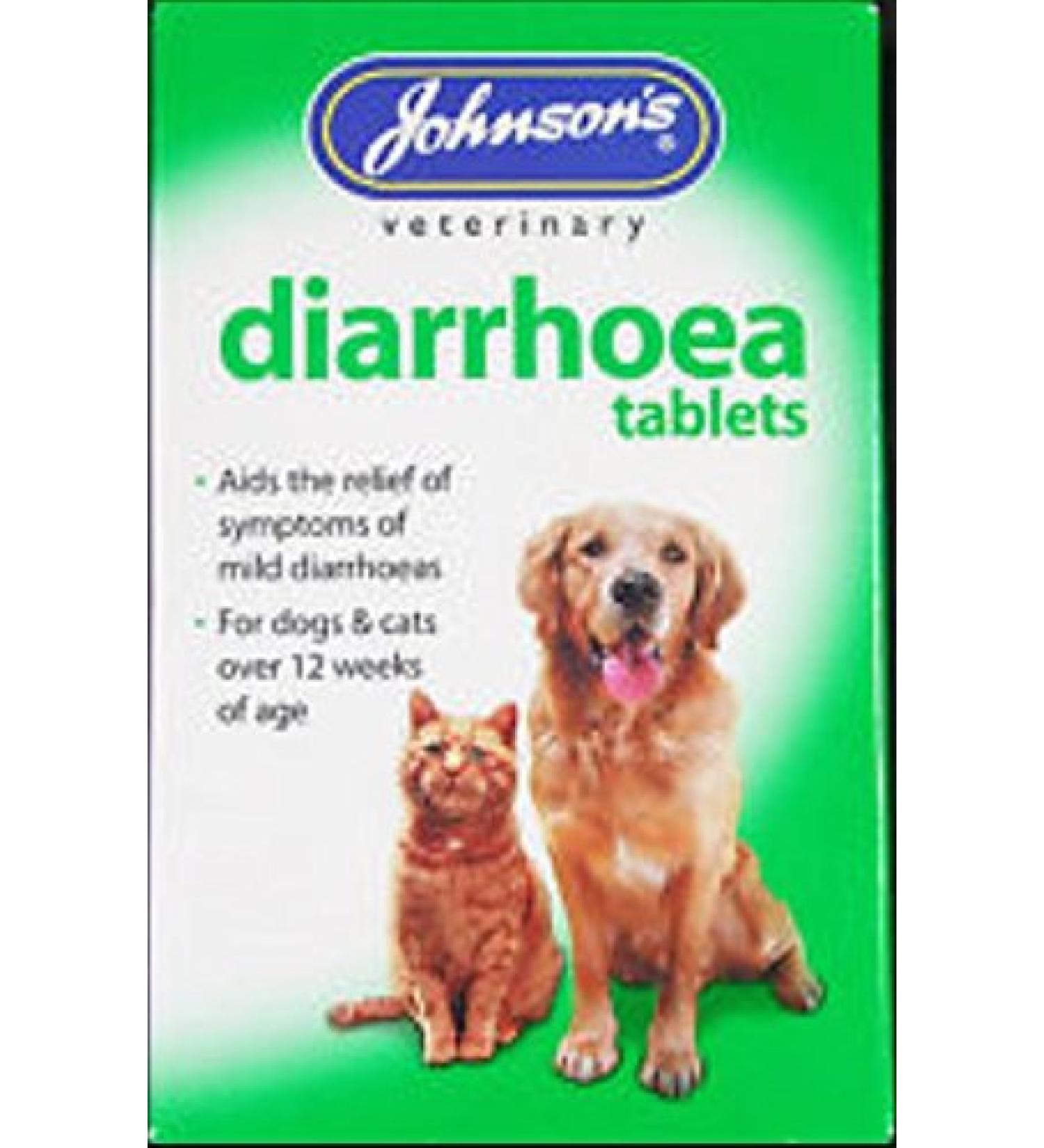 Johnson's DIARRHOEA TABLETS X12 HEALTHY CAT OR DOG