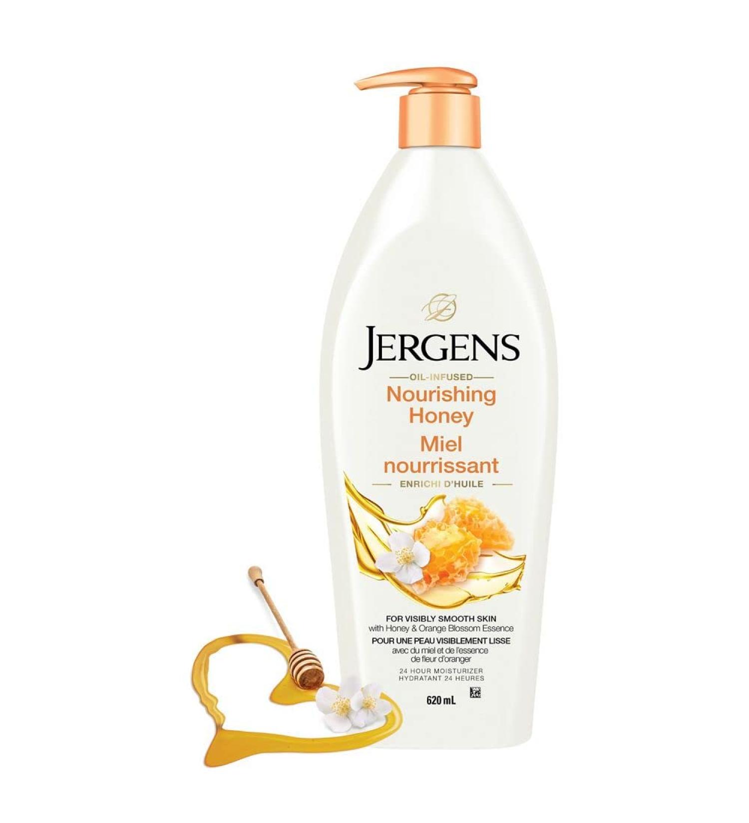 Jergens Nourishing Honey Moisturizer & Body Lotion for Dry Skin (620 mL) 620 ml (Pack of 1) Honey - Buy Online on SooperMarket.com